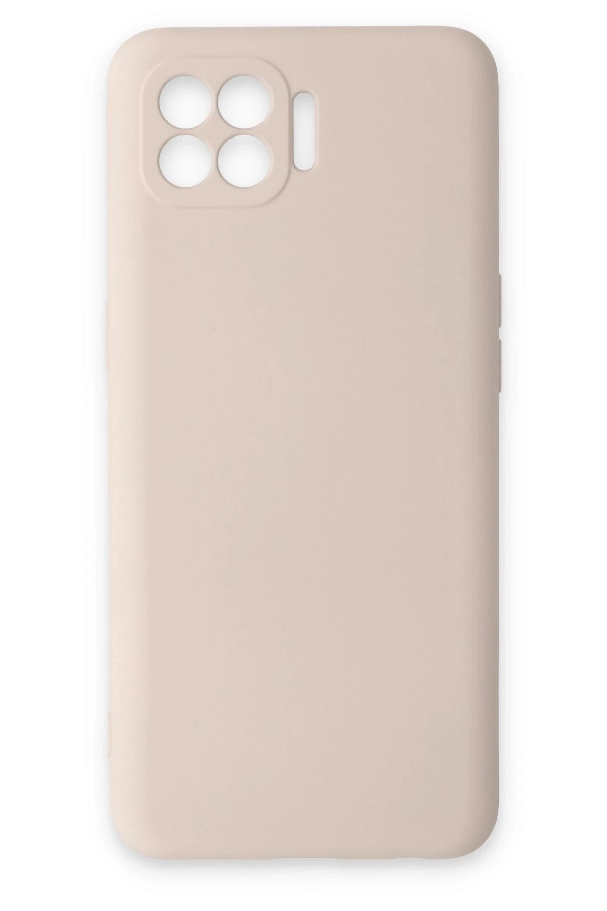 Newface Oppo Reno 4 Lite Kılıf Nano içi Kadife Silikon - Pudra