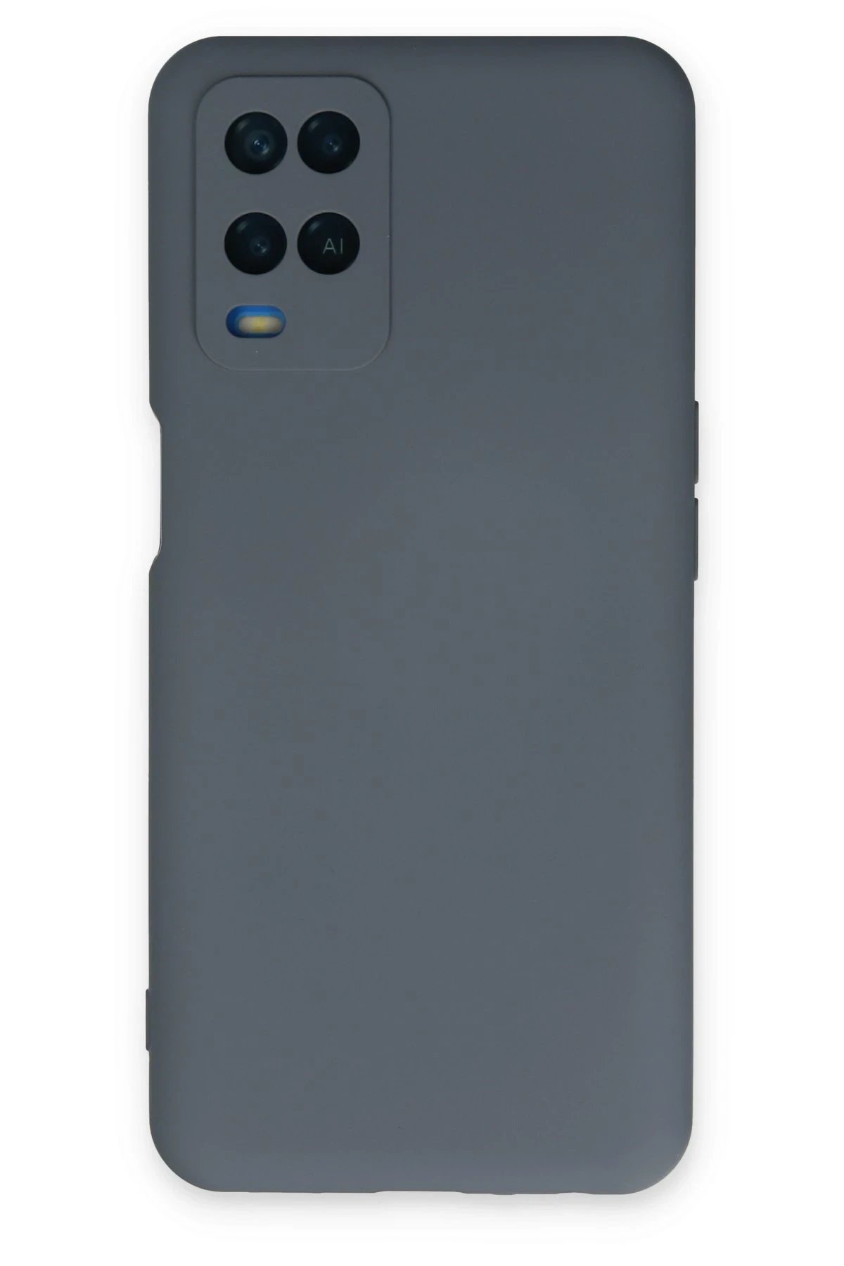 Newface Oppo A54 4G Kılıf Nano içi Kadife Silikon - Gri