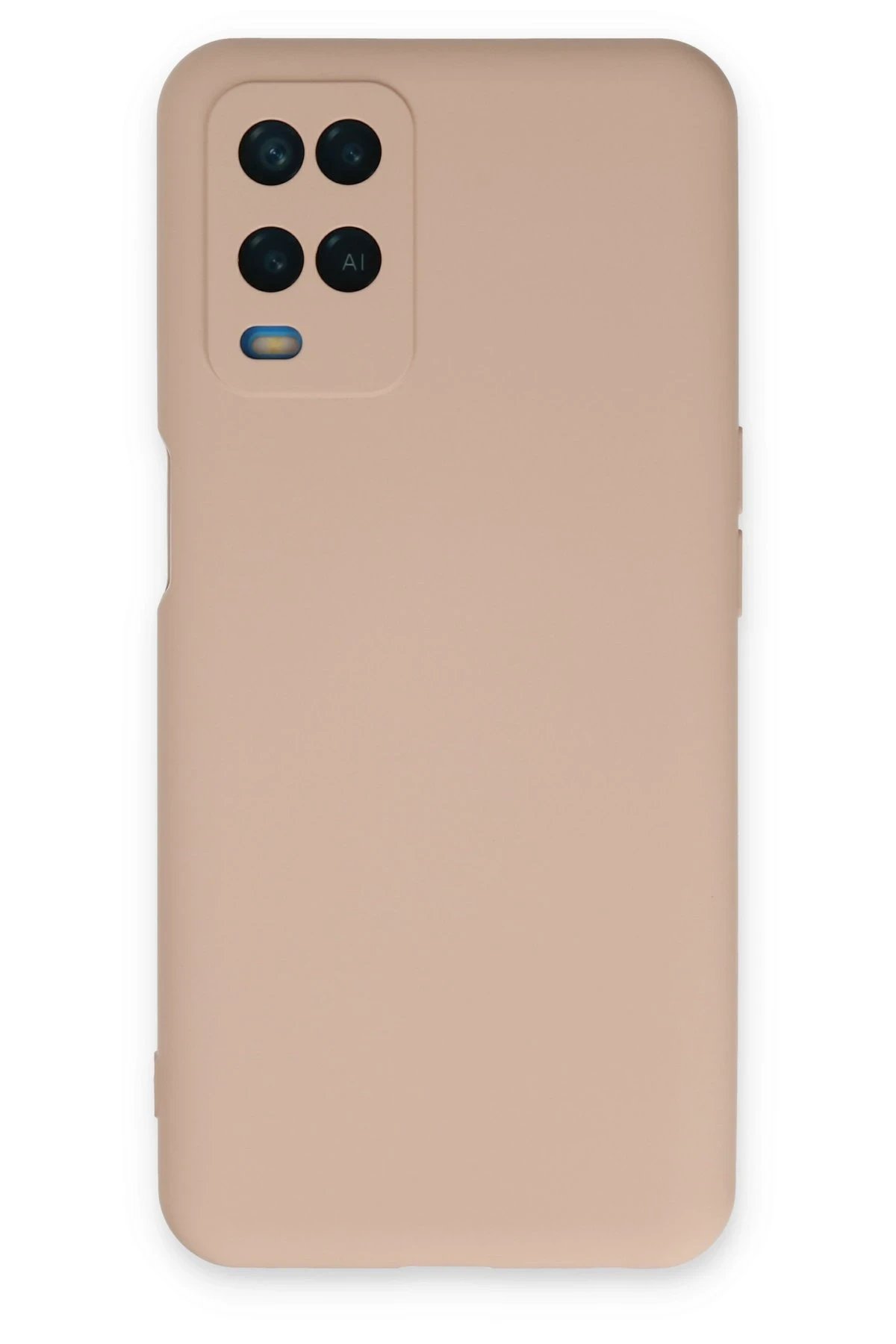 Newface Oppo A54 4G Kılıf Nano içi Kadife Silikon - Pudra