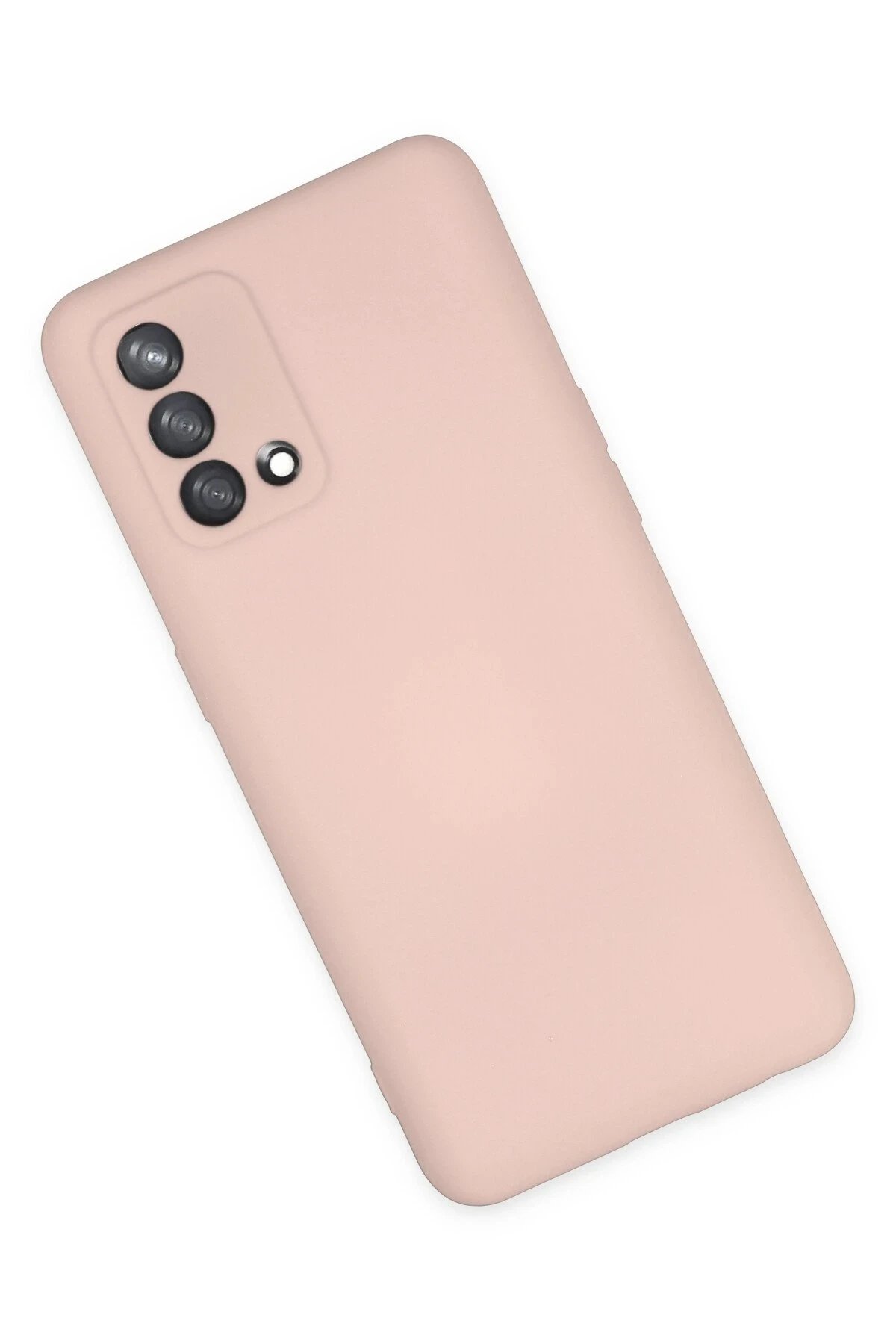 Newface Oppo A74 4G Kılıf Nano içi Kadife Silikon - Pudra