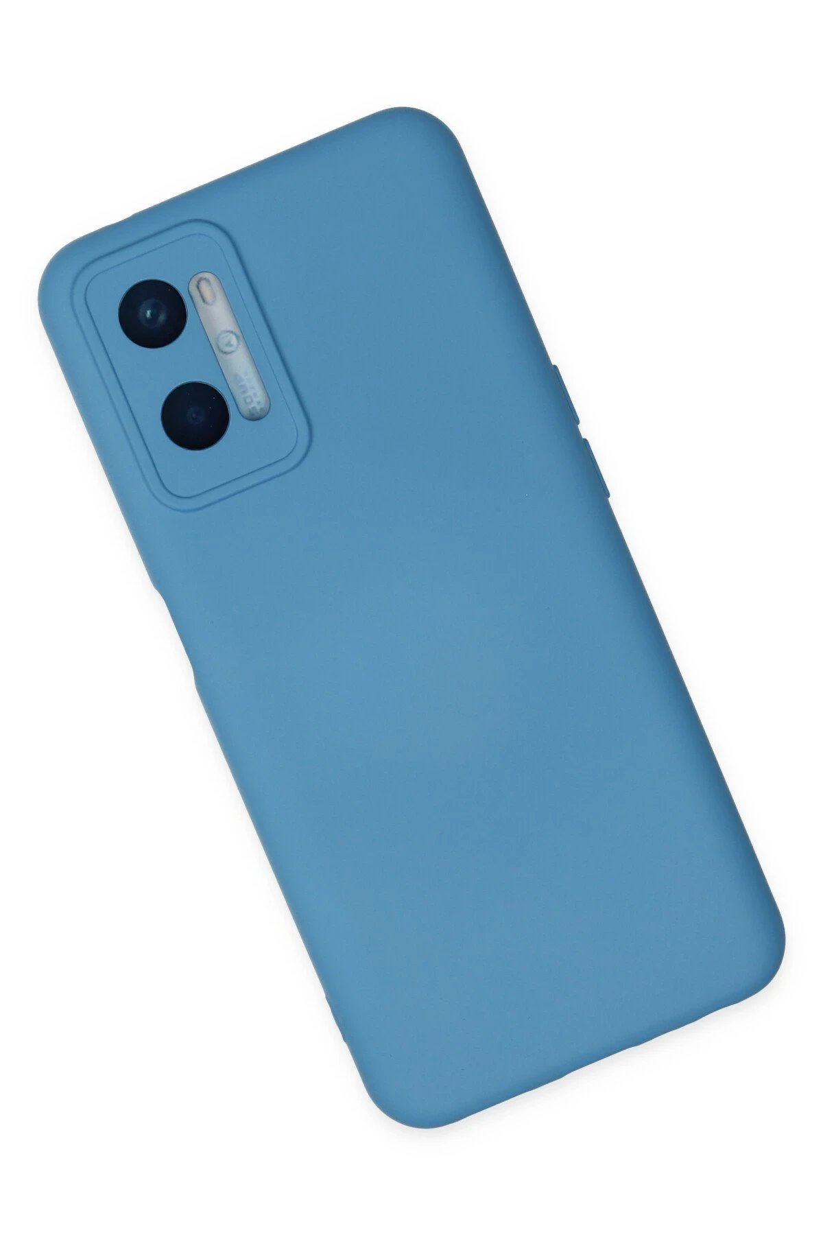 Newface Oppo A96 Kılıf Nano içi Kadife Silikon - Mavi