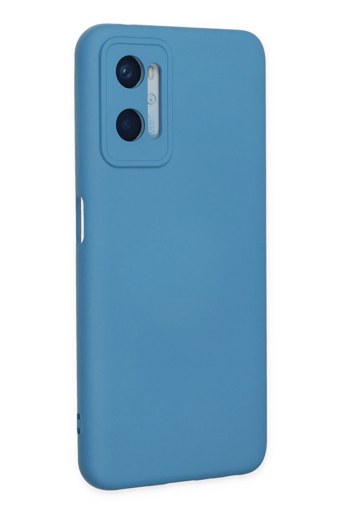 Newface Oppo A96 Kılıf Nano içi Kadife Silikon - Mavi