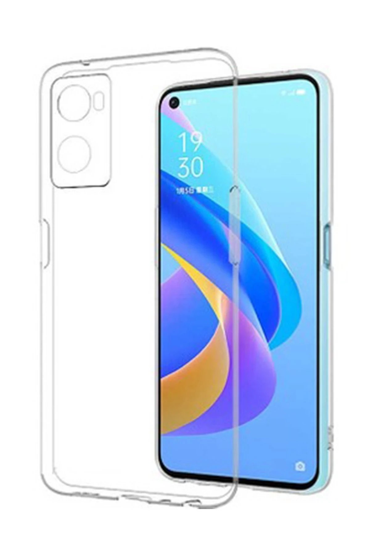 Newface Oppo A96 Kılıf Lüx Şeffaf Silikon