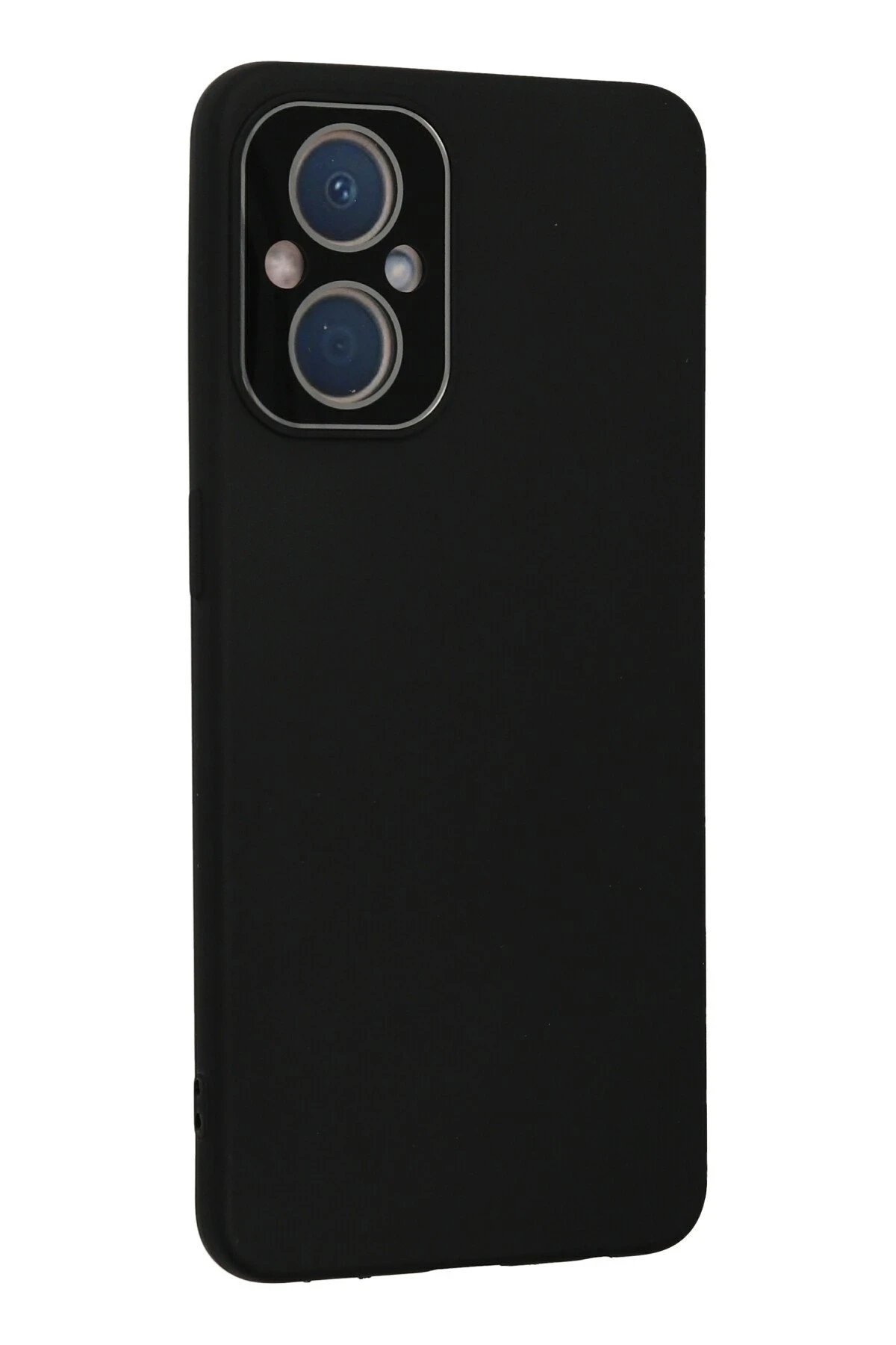 Newface Oppo Reno 7 Lite Kılıf Lansman Glass Kapak - Siyah