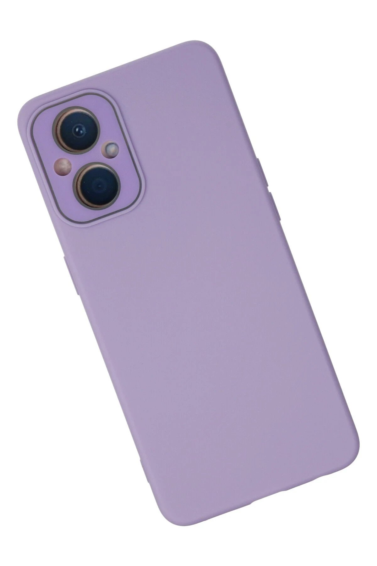 Newface Oppo Reno 7 Lite Kılıf Lansman Glass Kapak - Lila