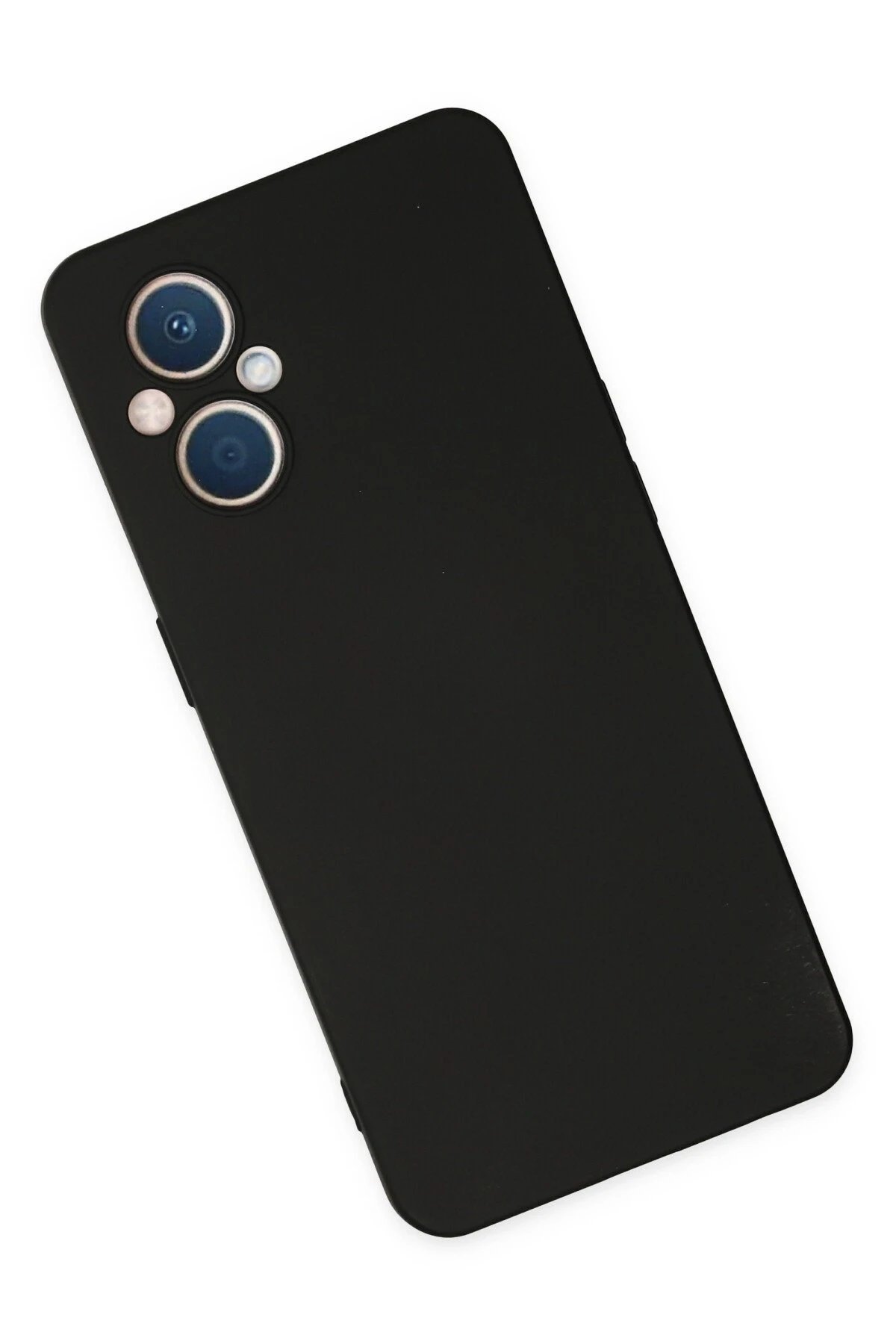 Newface Oppo Reno 7 Lite Kılıf Nano içi Kadife Silikon - Siyah