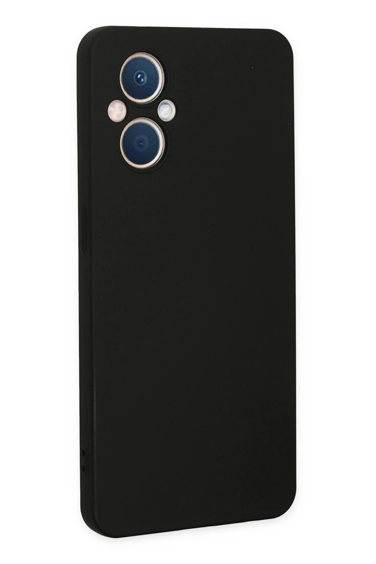 Newface Oppo Reno 7 Lite Kılıf Nano içi Kadife Silikon - Siyah