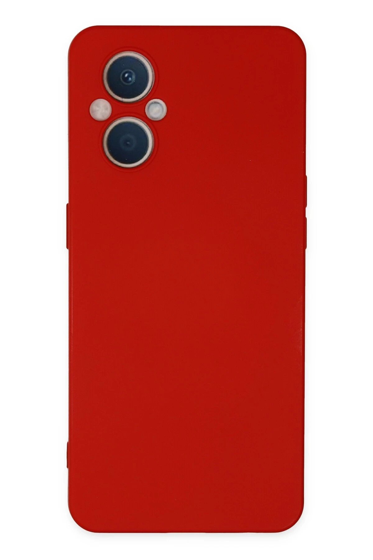 Newface Oppo Reno 7 Lite Kılıf Nano içi Kadife Silikon - Kırmızı