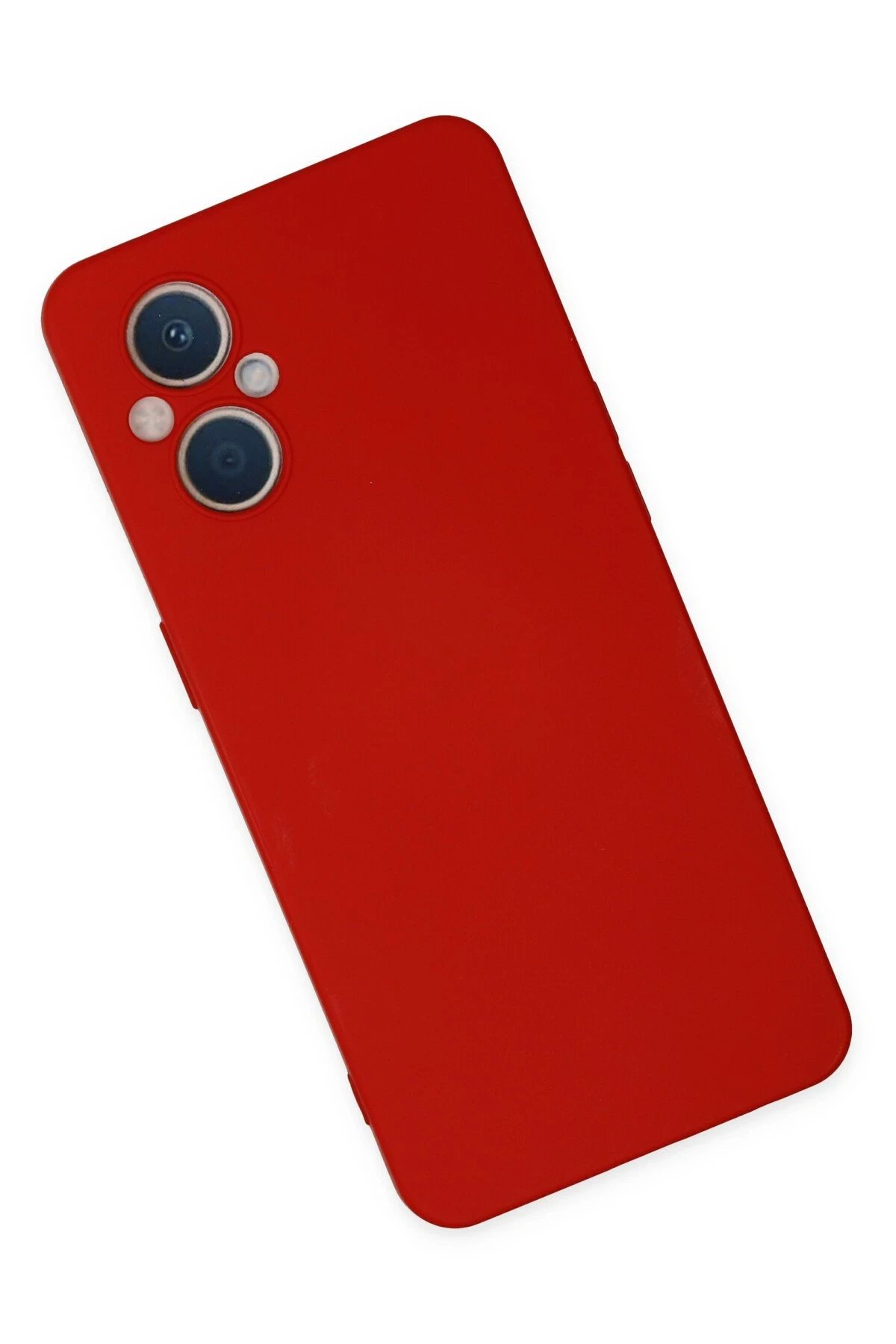 Newface Oppo Reno 7 Lite Kılıf Nano içi Kadife Silikon - Kırmızı