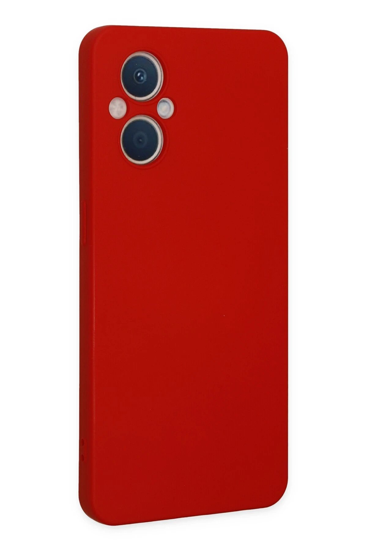 Newface Oppo Reno 7 Lite Kılıf Nano içi Kadife Silikon - Kırmızı