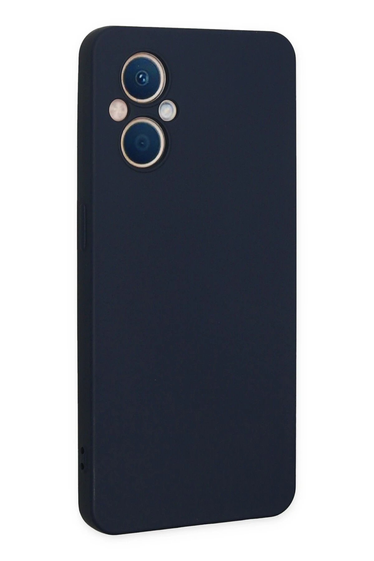 Newface Oppo Reno 7 Lite Kılıf Nano içi Kadife Silikon - Lacivert