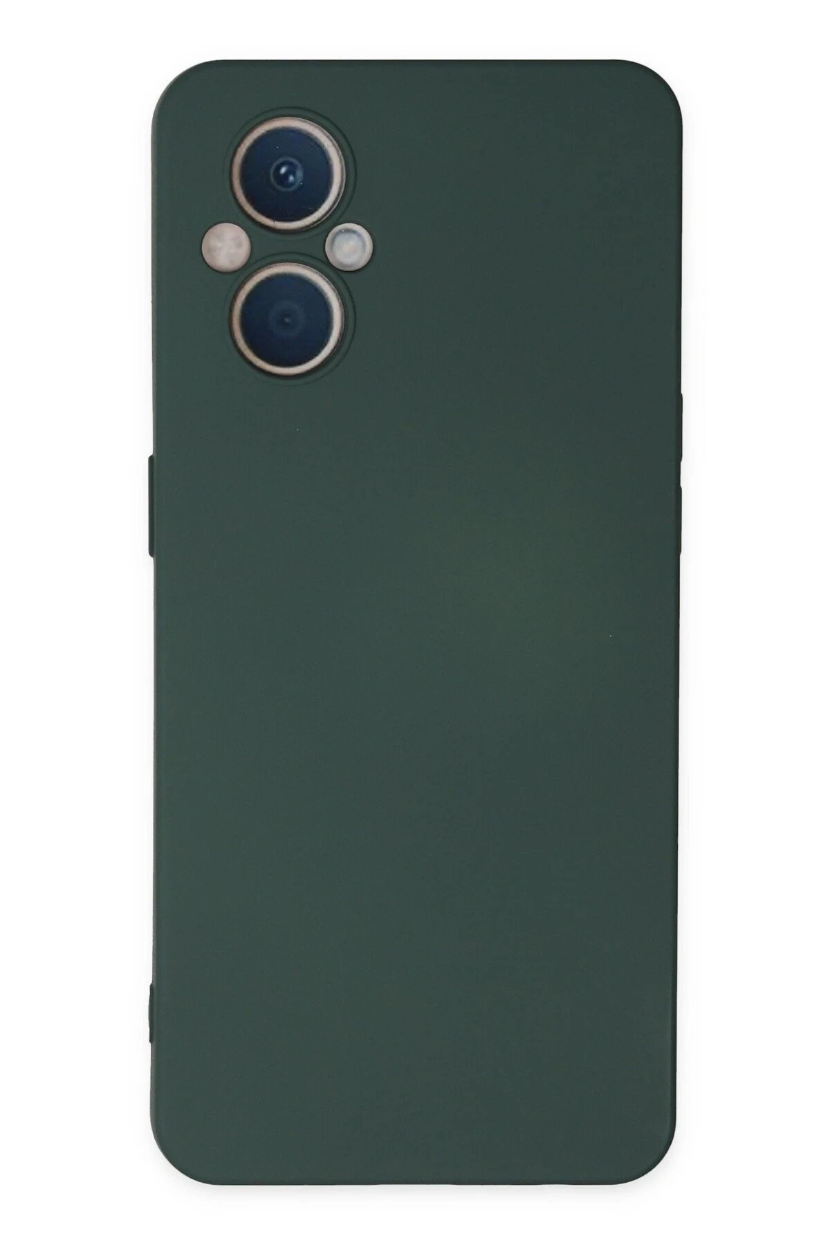 Newface Oppo Reno 7 Lite Kılıf Nano içi Kadife Silikon - Koyu Yeşil