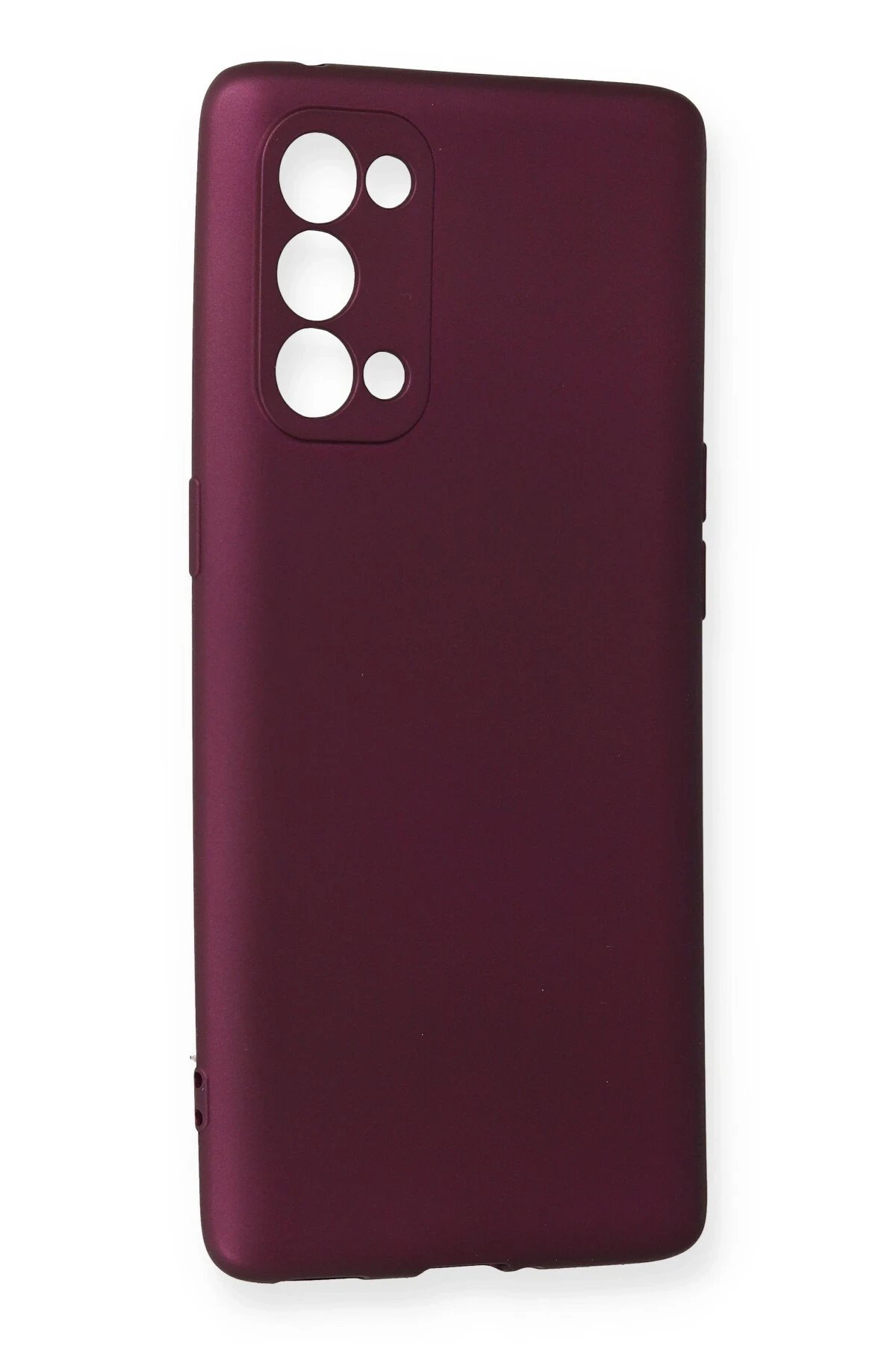 Newface Oppo Reno 5 Pro Kılıf First Silikon - Mürdüm
