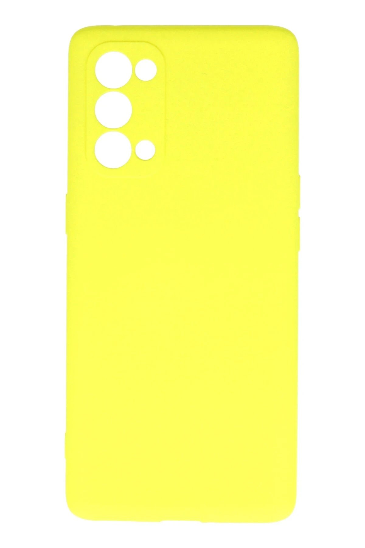 Newface Oppo Reno 5 Pro Kılıf First Silikon - Sarı