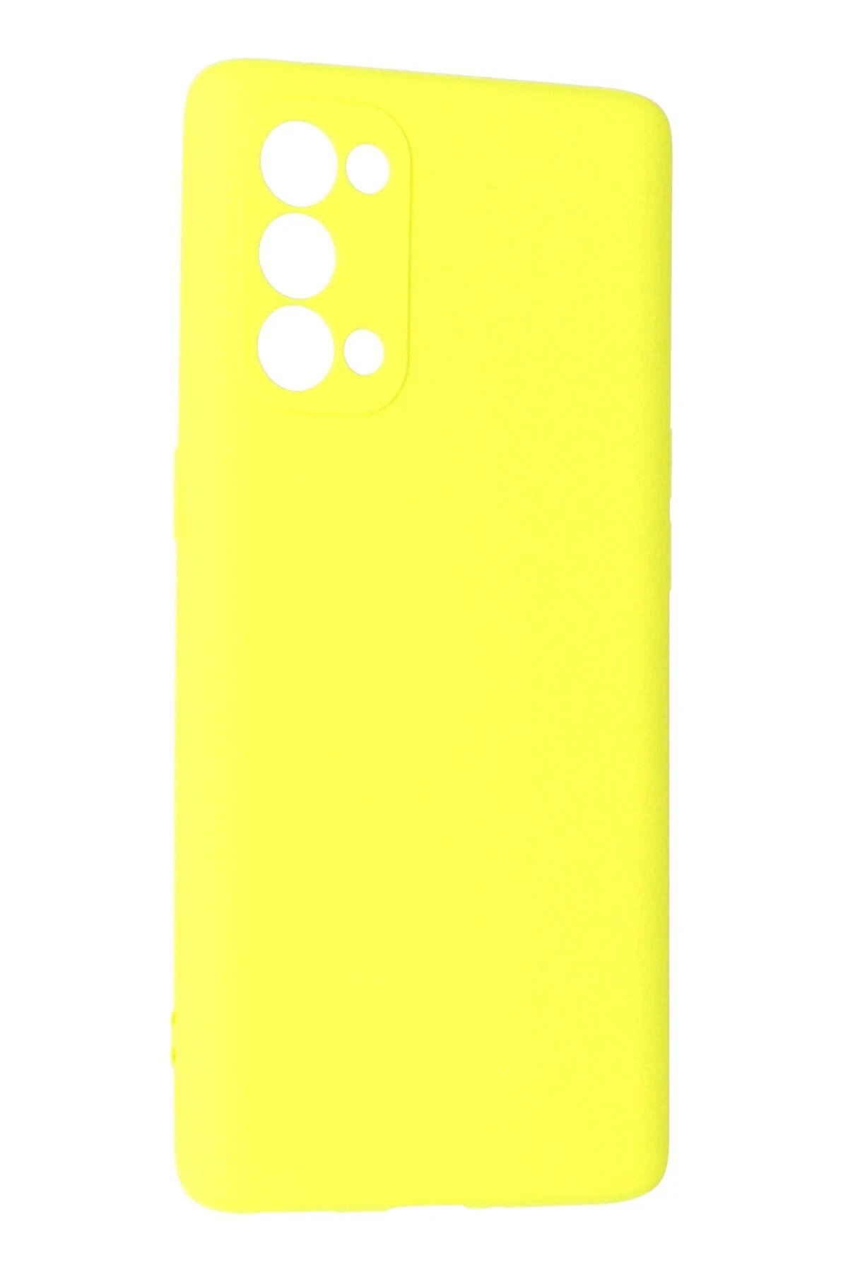 Newface Oppo Reno 5 Pro Kılıf First Silikon - Sarı