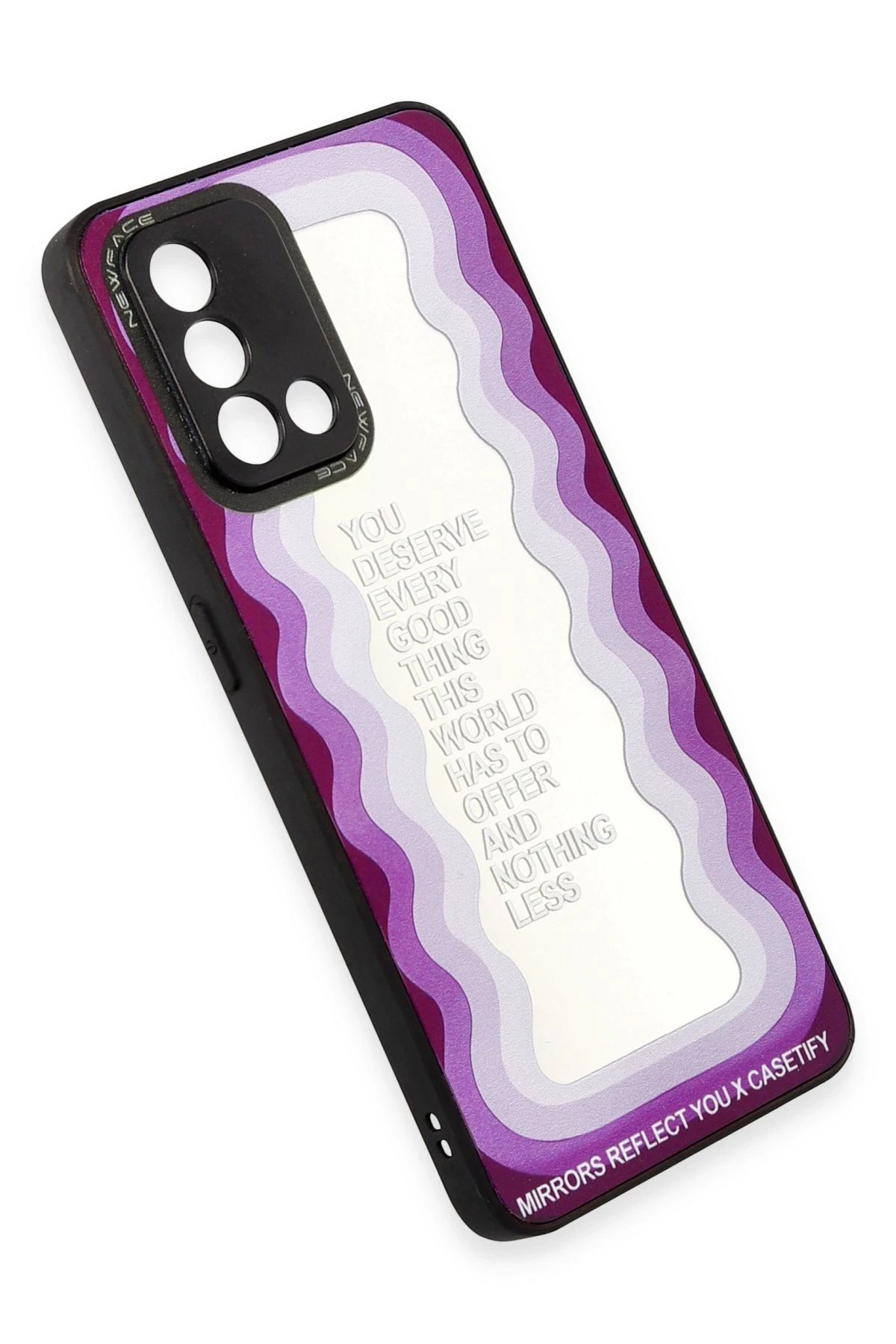 Newface Oppo A74 4G Kılıf Mirror Desenli Kapak - Mirror - 5