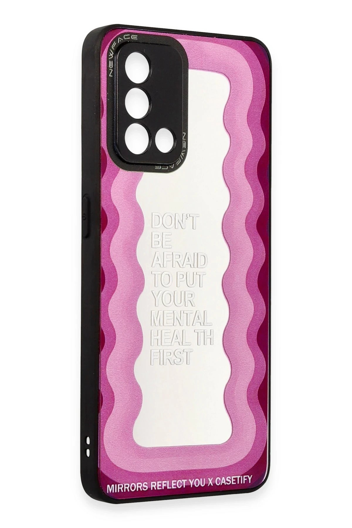 Newface Oppo A74 4G Kılıf Mirror Desenli Kapak - Mirror - 11