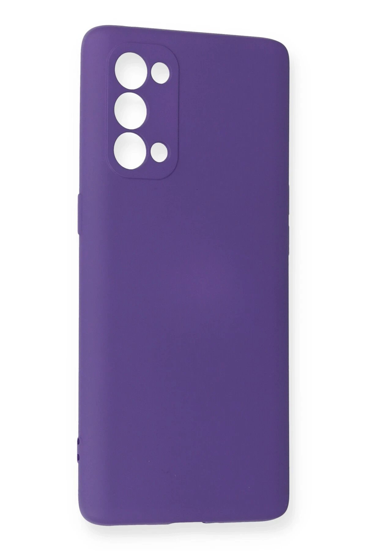 Newface Oppo Reno 5 Pro Kılıf Nano içi Kadife Silikon - Mor