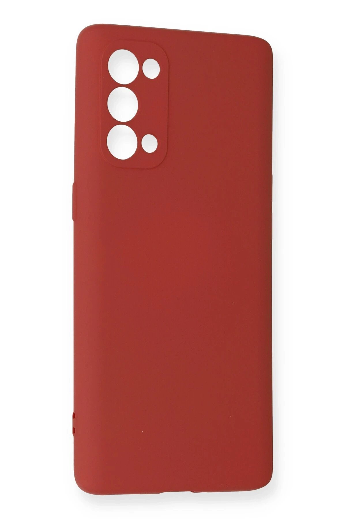 Newface Oppo Reno 5 Pro Kılıf Nano içi Kadife Silikon - Kiremit