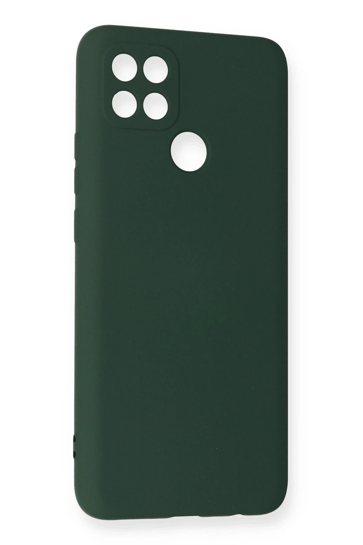 Newface Oppo A15 Kılıf Nano içi Kadife Silikon - Koyu Yeşil