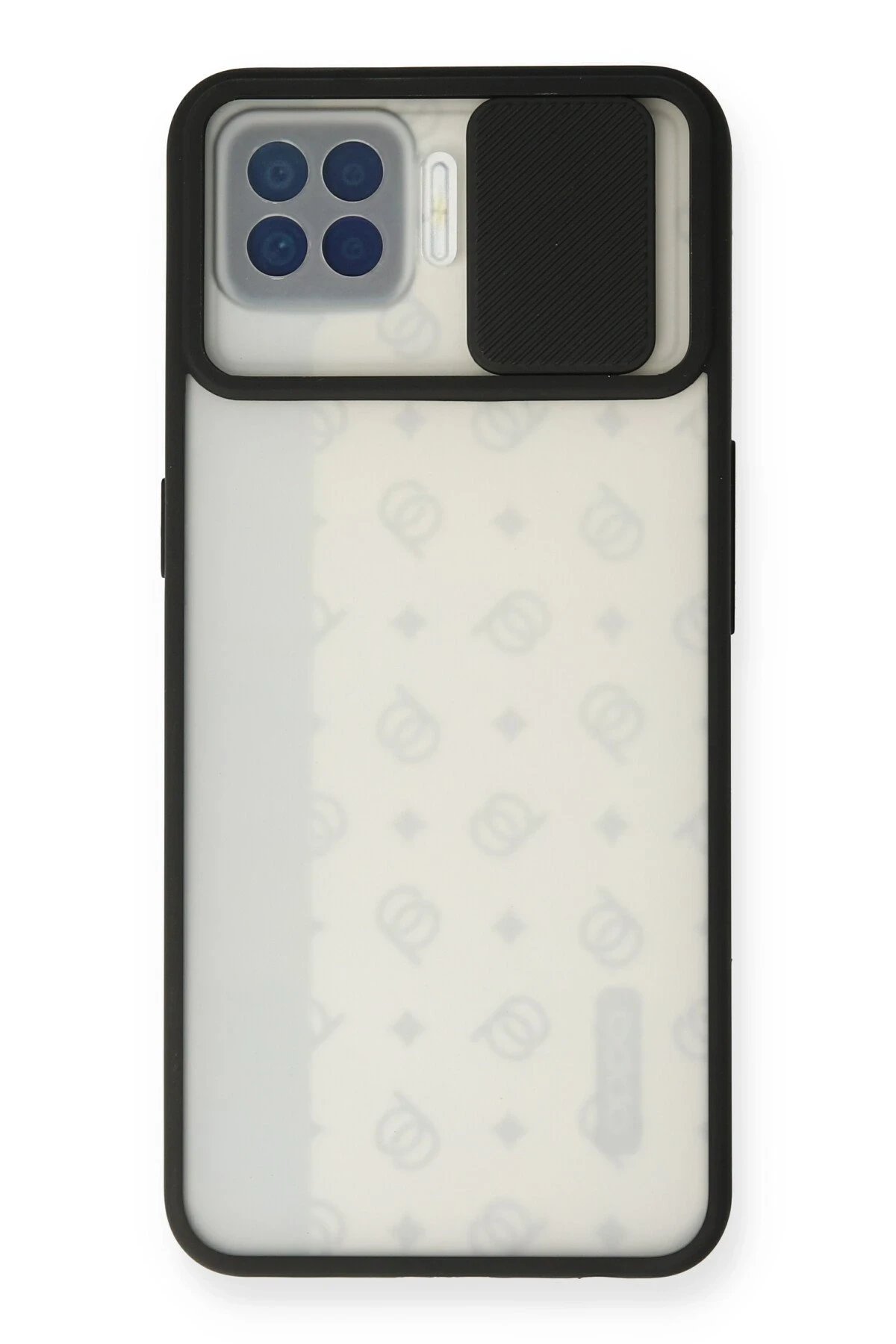 Newface Oppo A73 Kılıf Palm Buzlu Kamera Sürgülü Silikon - Siyah