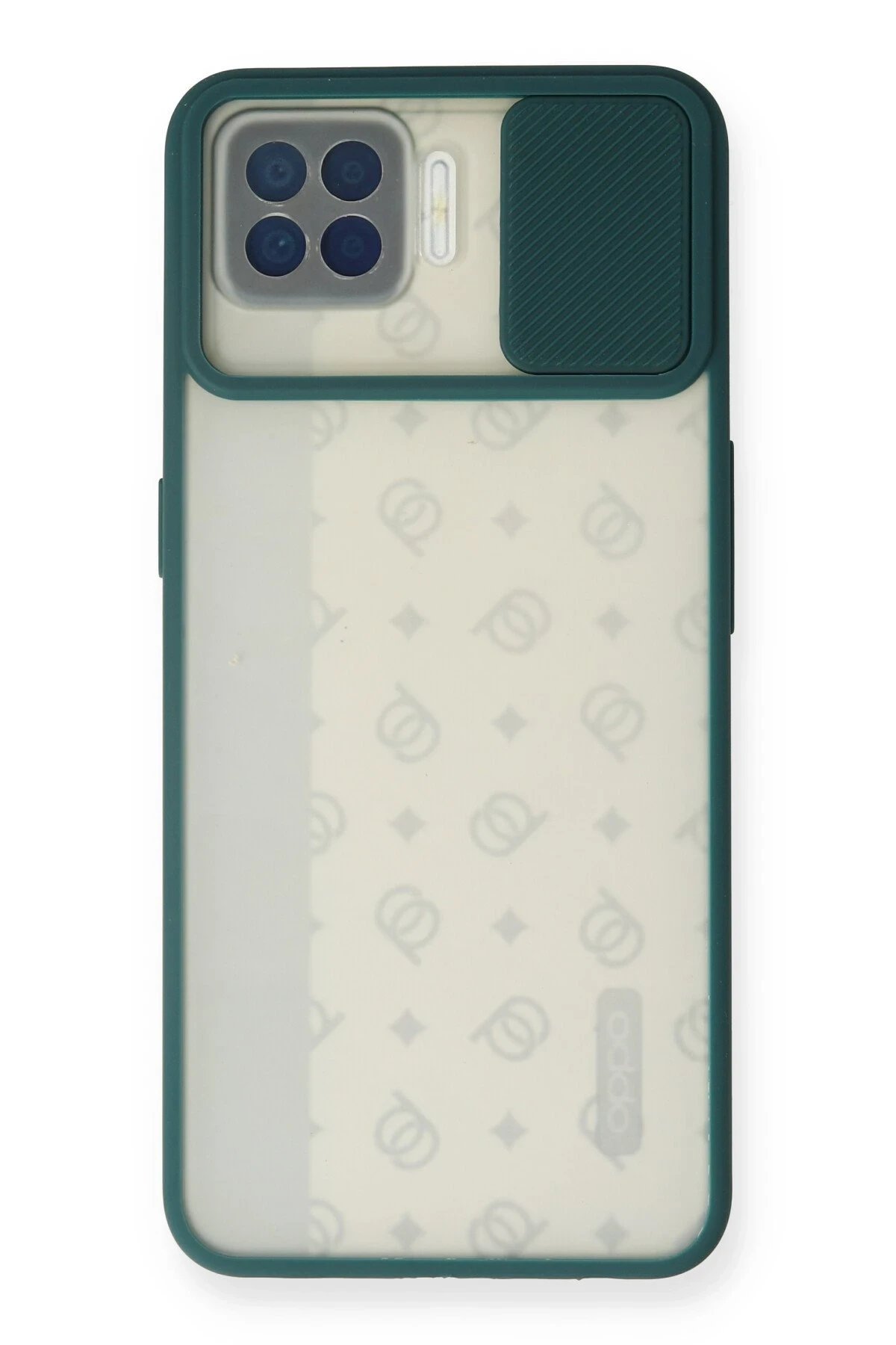 Newface Oppo A73 Kılıf Palm Buzlu Kamera Sürgülü Silikon - Yeşil