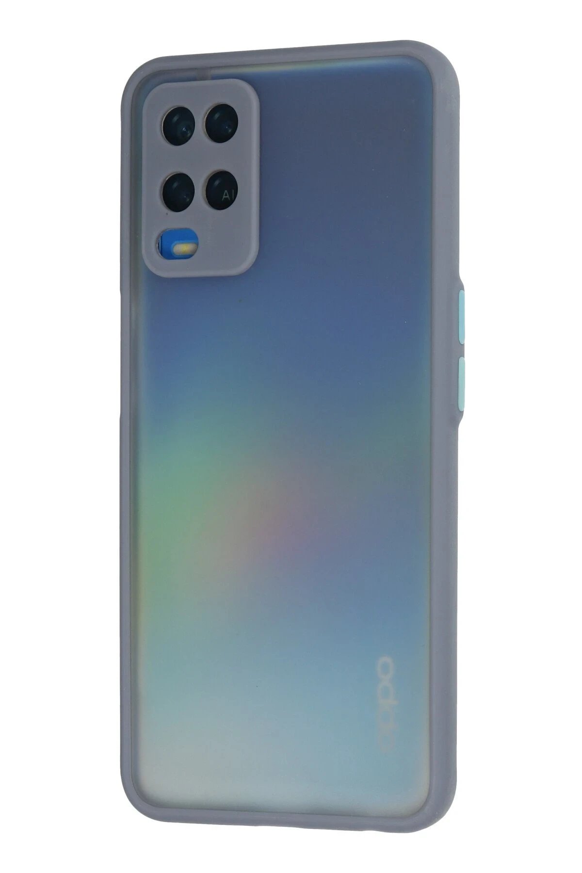 Newface Oppo A54 4G Kılıf Montreal Silikon Kapak - Gri