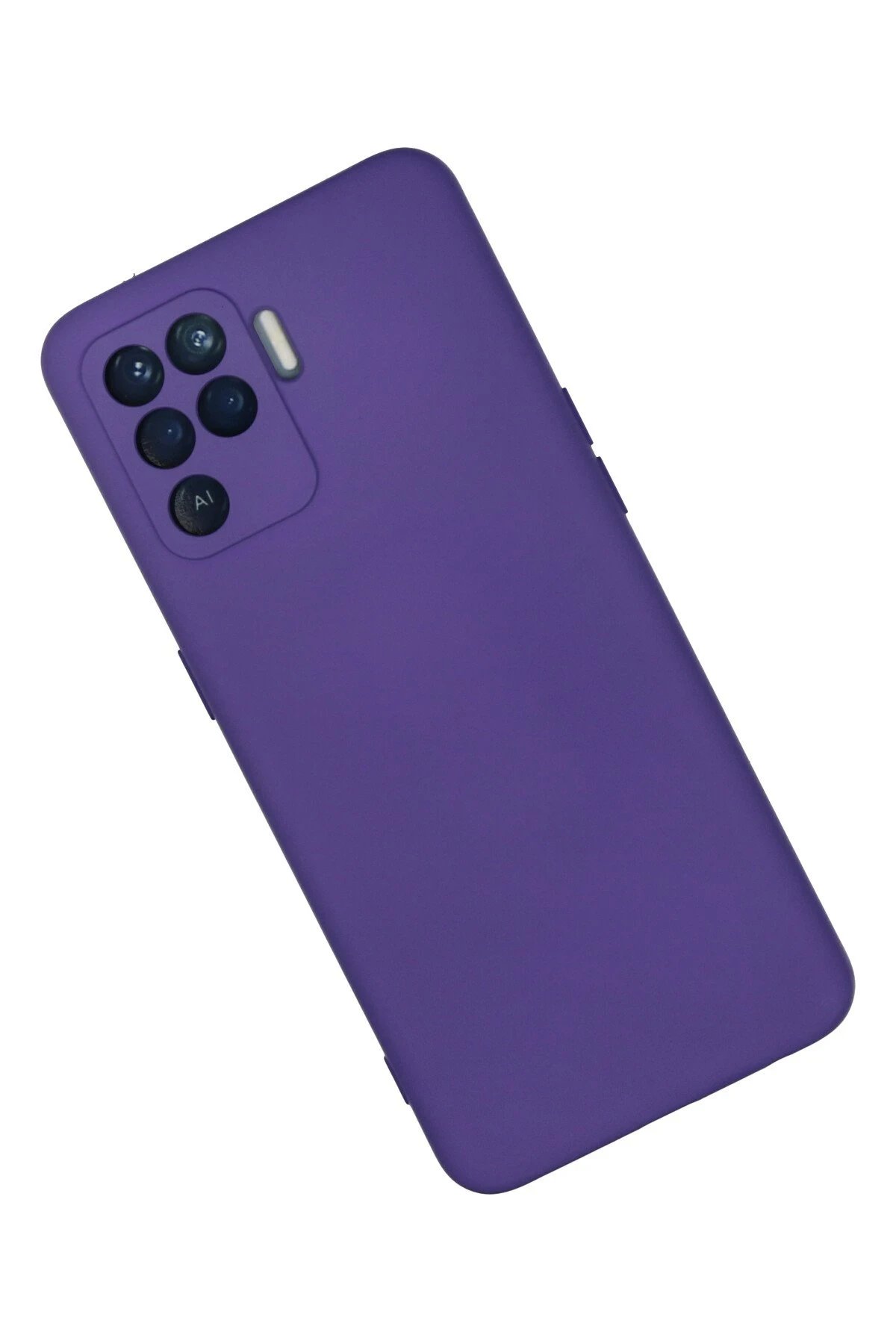 Newface Oppo Reno 5 Lite Kılıf Nano içi Kadife Silikon - Mor