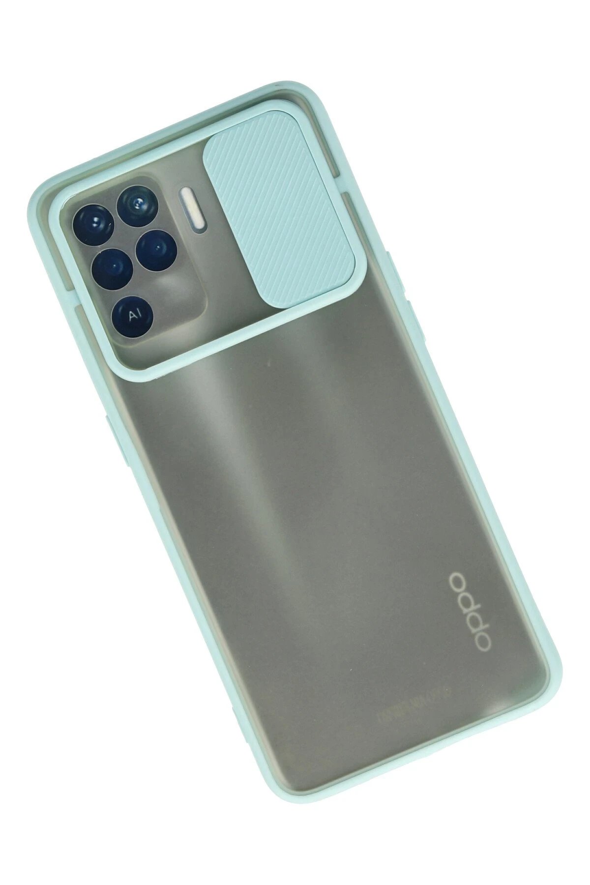 Newface Oppo Reno 5 Lite Kılıf Palm Buzlu Kamera Sürgülü Silikon uaz