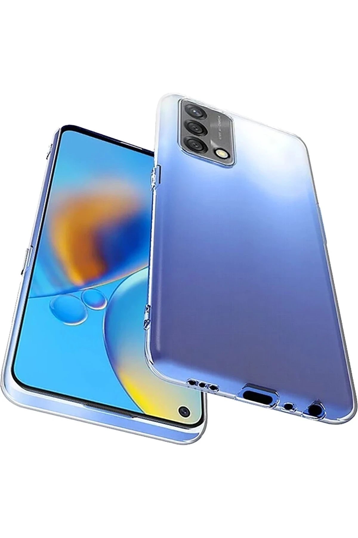 Newface Oppo A74 4G Kılıf Lüx Şeffaf Silikon