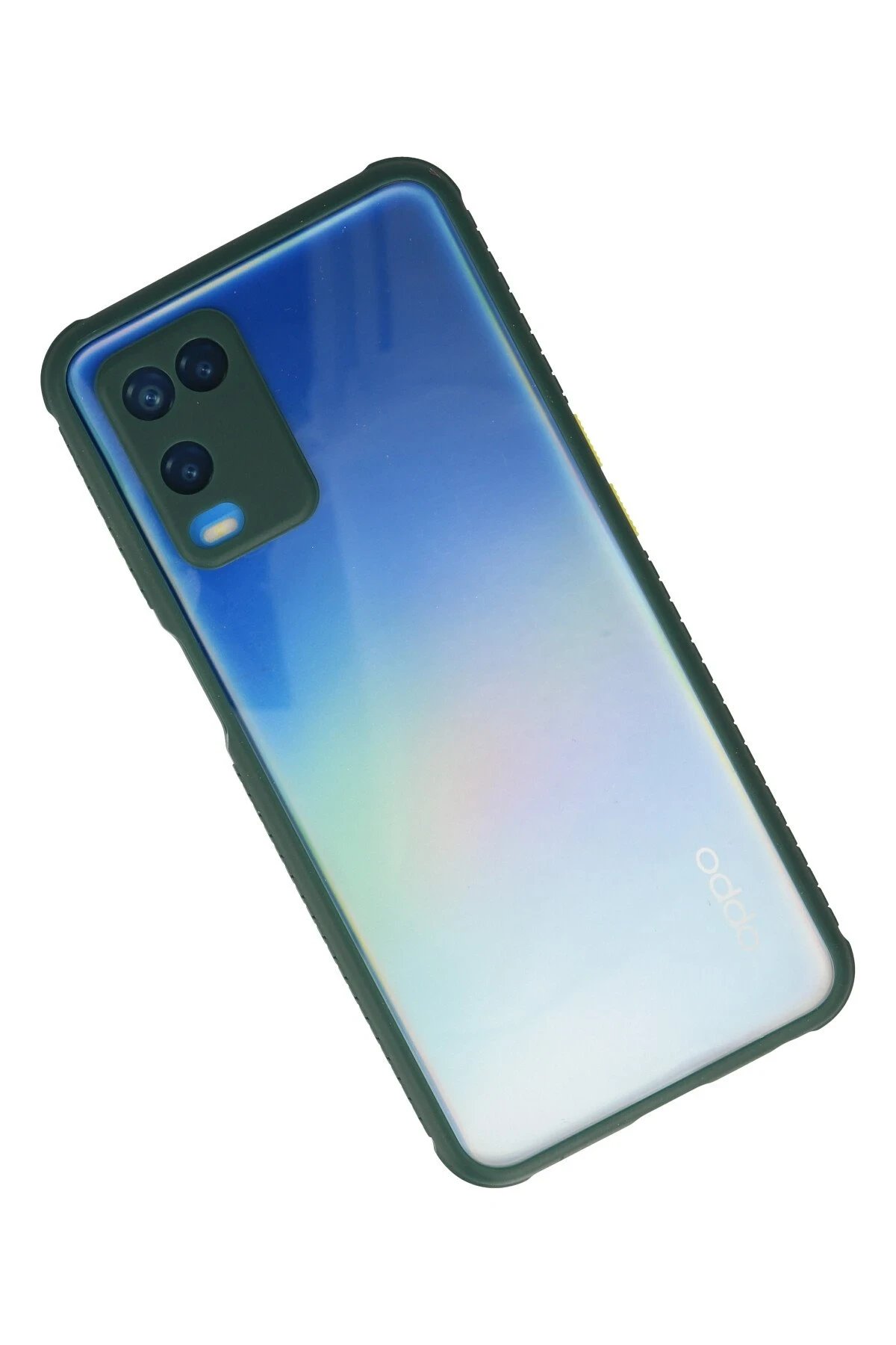 Newface Oppo A54 4G Kılıf Miami Şeffaf Silikon - Koyu Yeşil