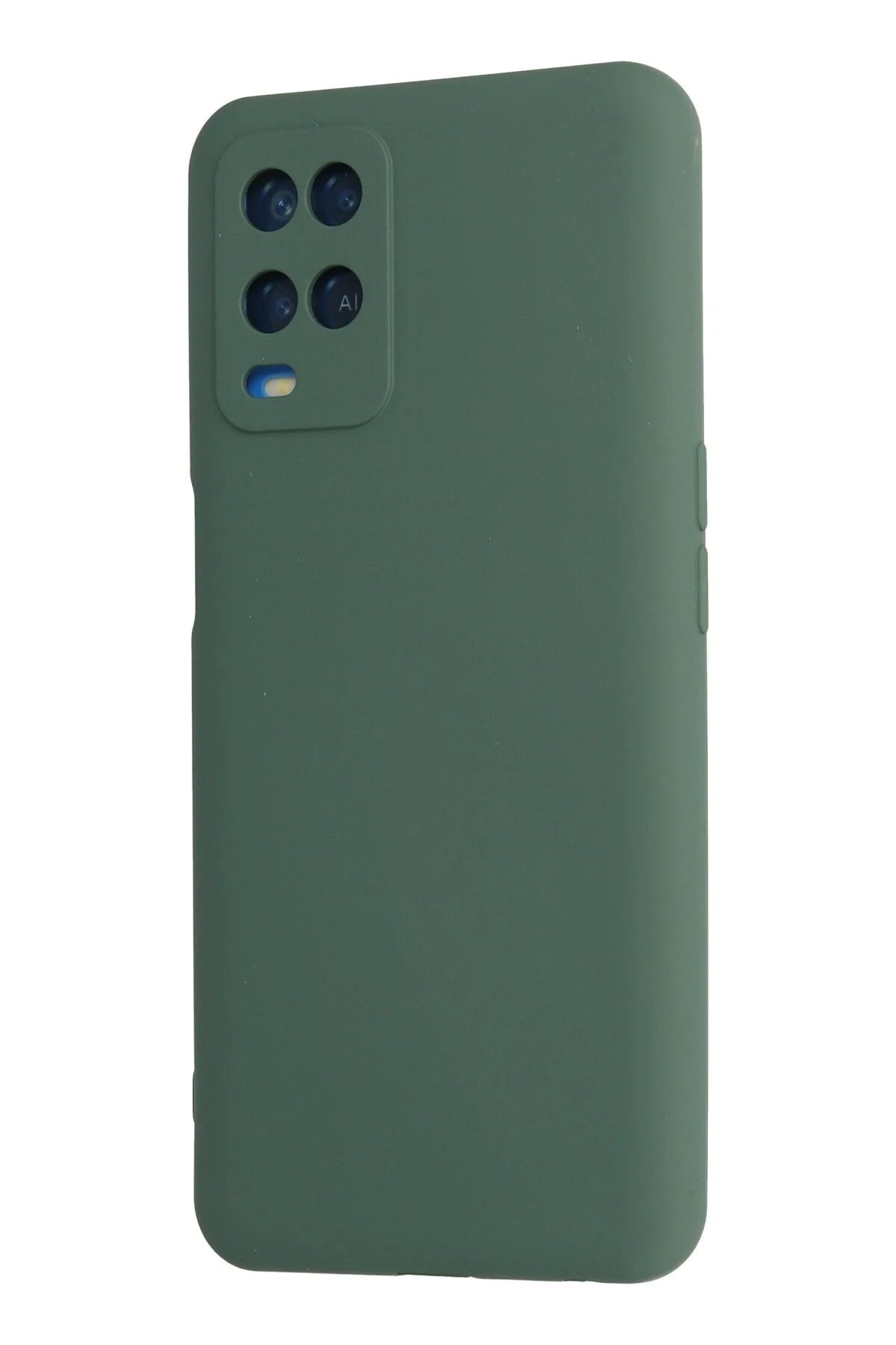 Newface Oppo A54 4G Kılıf Nano içi Kadife Silikon - Koyu Yeşil