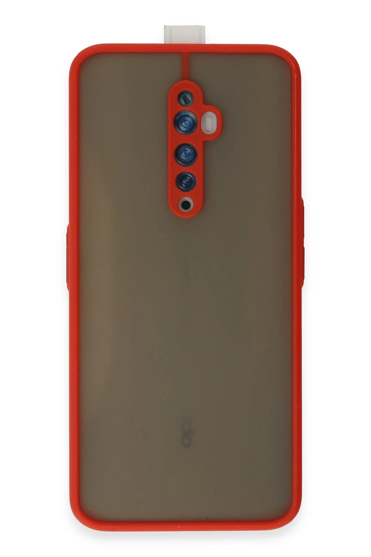 Newface Oppo Reno 2Z Kılıf Montreal Silikon Kapak - Kırmızı