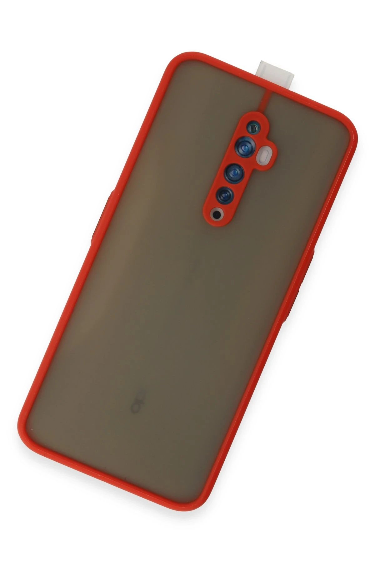 Newface Oppo Reno 2Z Kılıf Montreal Silikon Kapak - Kırmızı