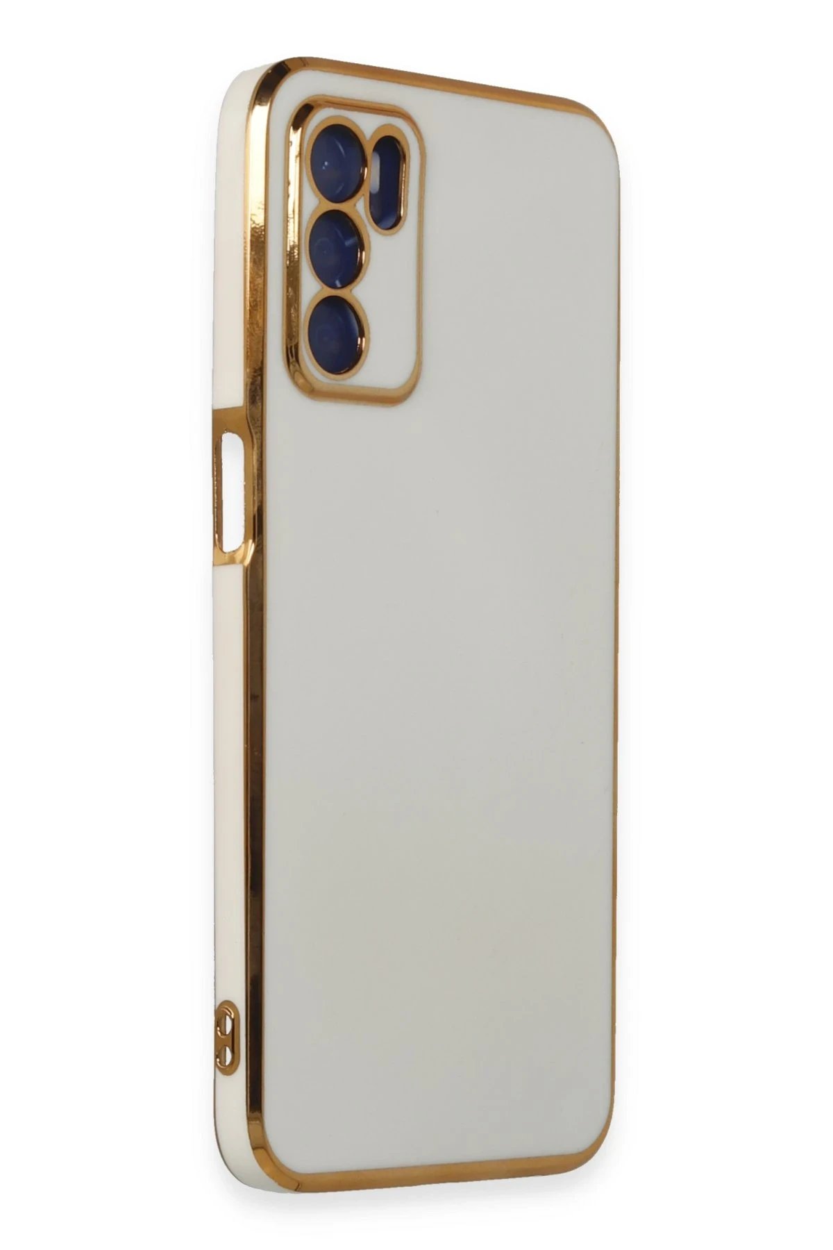 Newface Oppo A16 Kılıf Volet Silikon - Beyaz