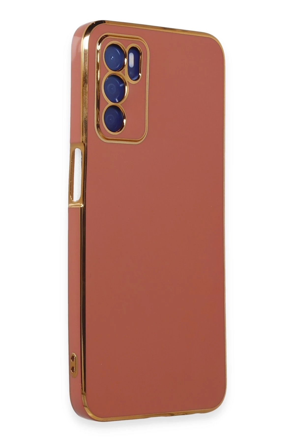 Newface Oppo A16 Kılıf Volet Silikon - Kırmızı