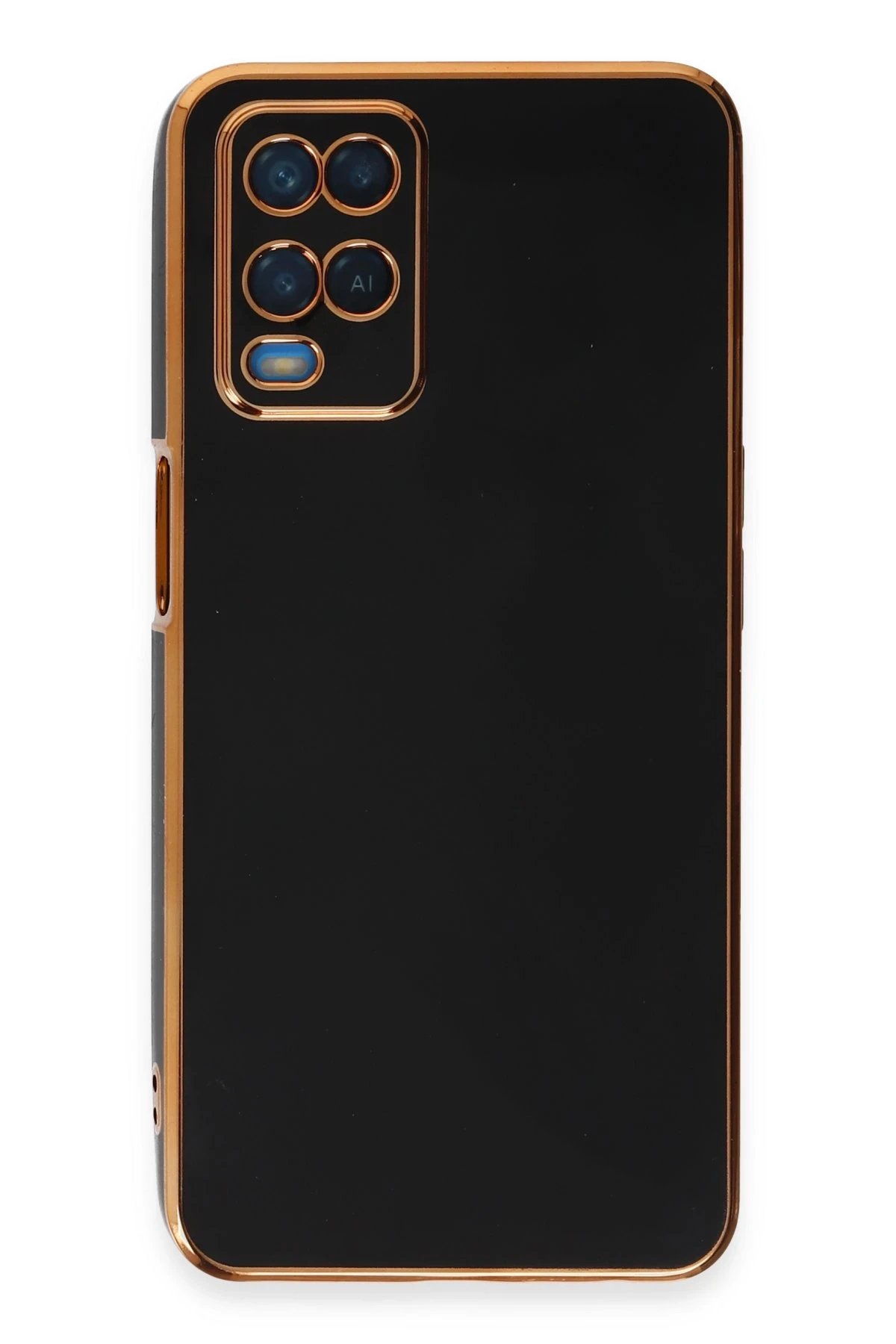 Newface Oppo A54 4G Kılıf Volet Silikon - Siyah