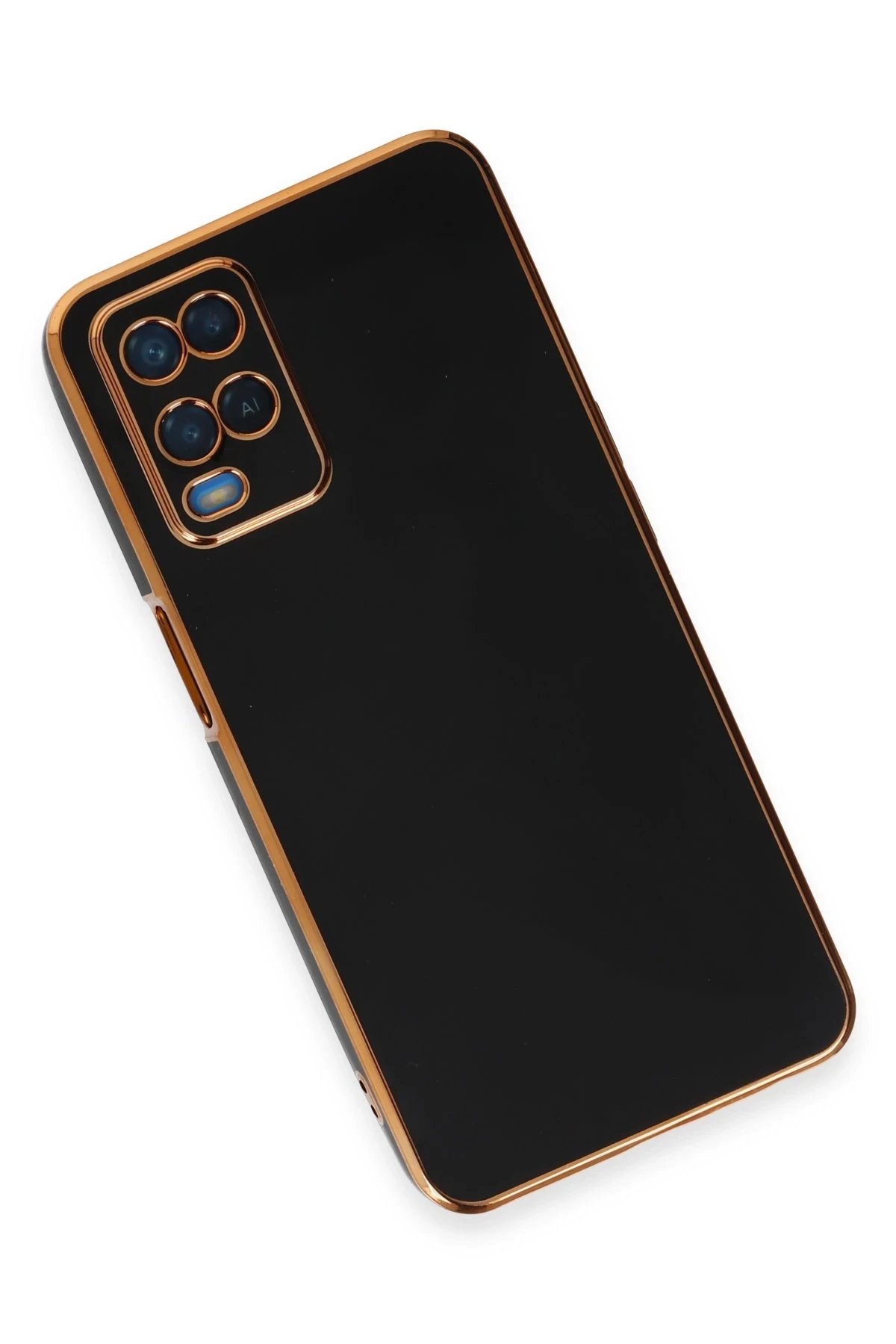 Newface Oppo A54 4G Kılıf Volet Silikon - Siyah