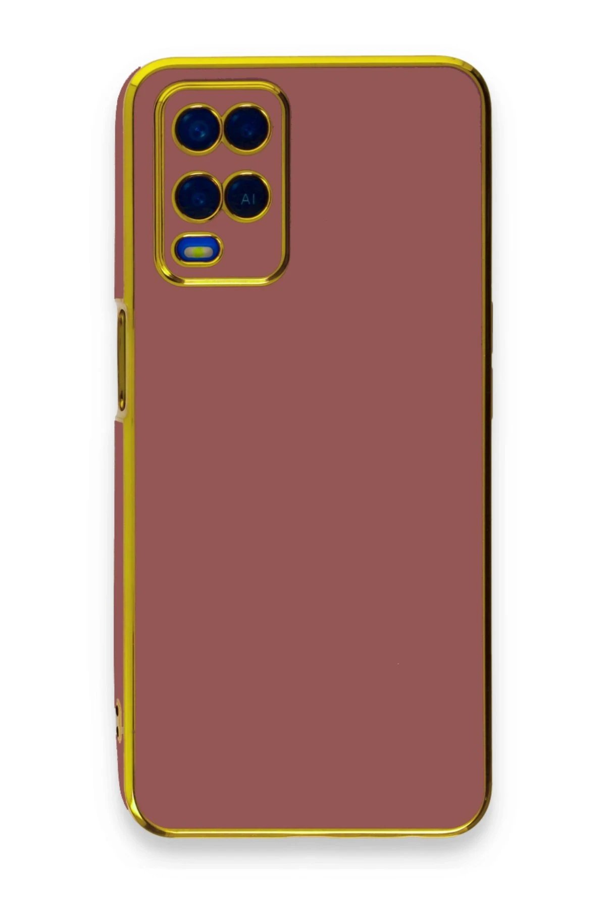 Newface Oppo A54 4G Kılıf Volet Silikon - Kırmızı