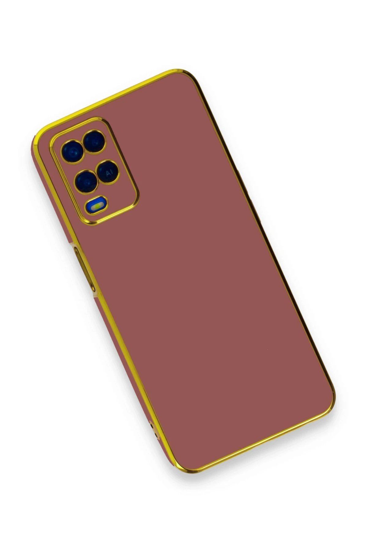 Newface Oppo A54 4G Kılıf Volet Silikon - Kırmızı