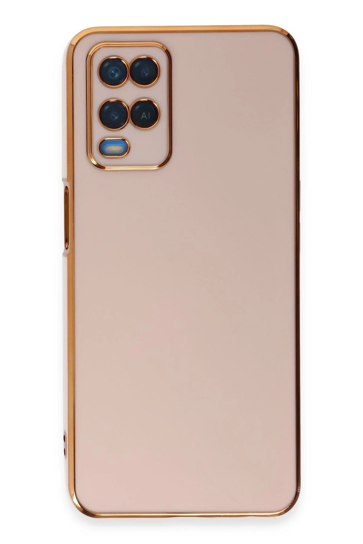 Newface Oppo A54 4G Kılıf Volet Silikon - Pembe