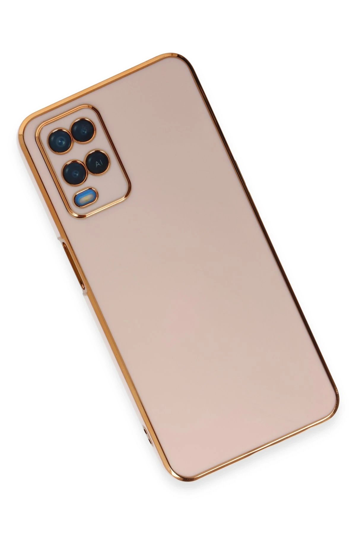 Newface Oppo A54 4G Kılıf Volet Silikon - Pembe