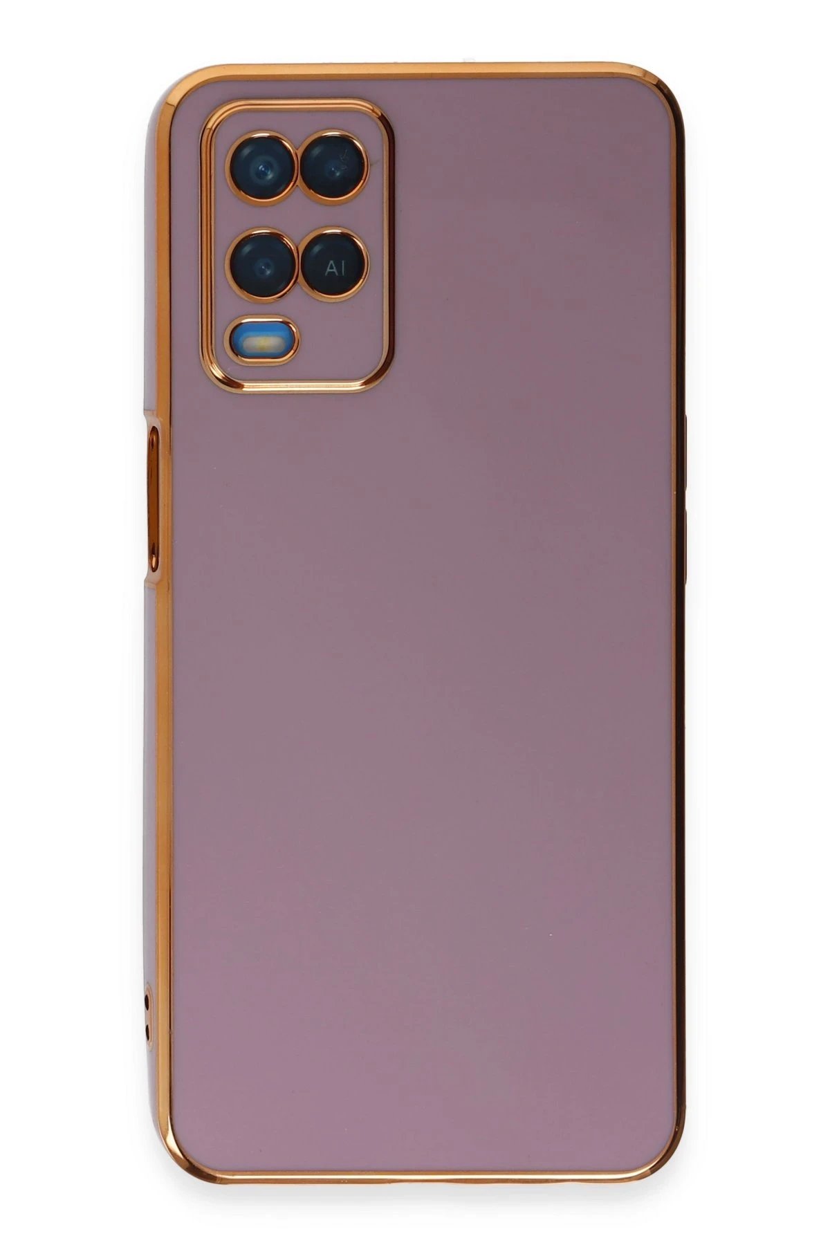 Newface Oppo A54 4G Kılıf Volet Silikon - Mor