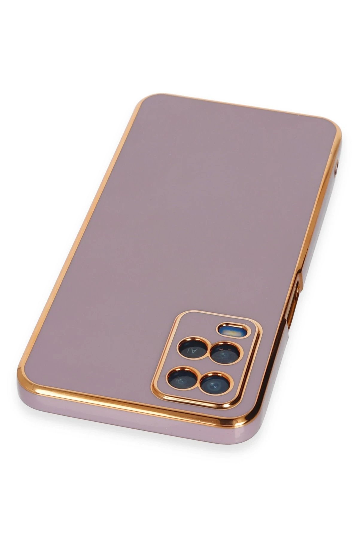 Newface Oppo A54 4G Kılıf Volet Silikon - Mor