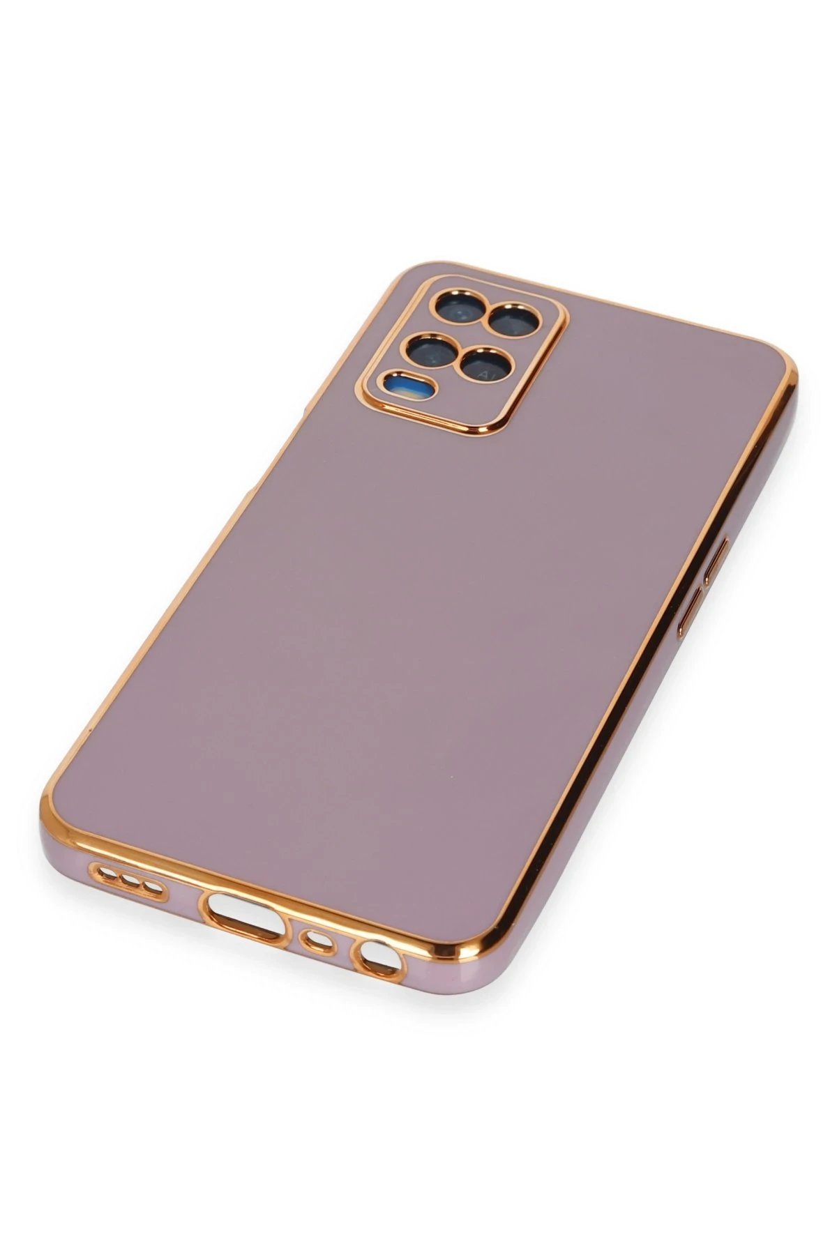 Newface Oppo A54 4G Kılıf Volet Silikon - Mor