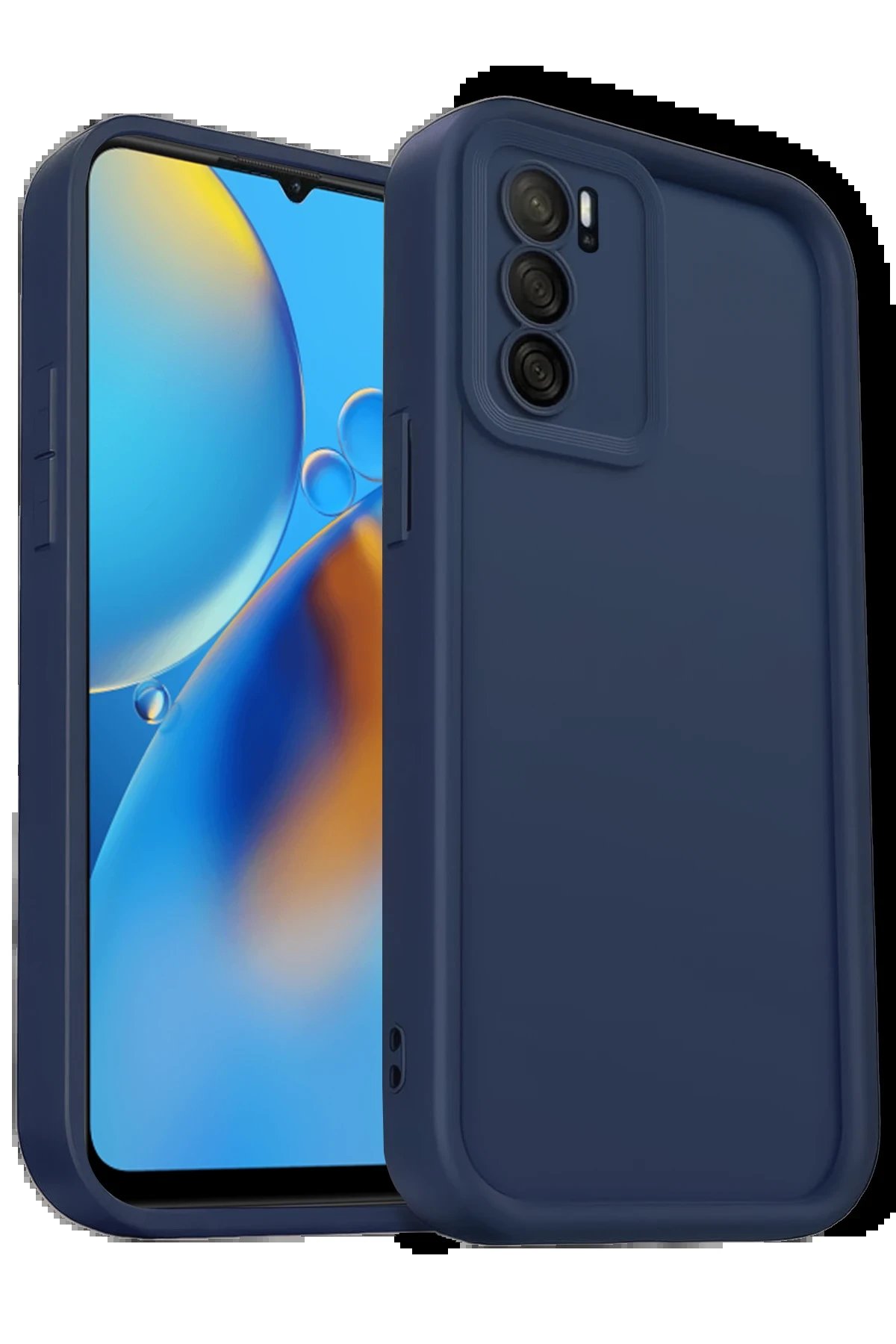 Newface Oppo A16 Kılıf Viera Silikon - Lacivert