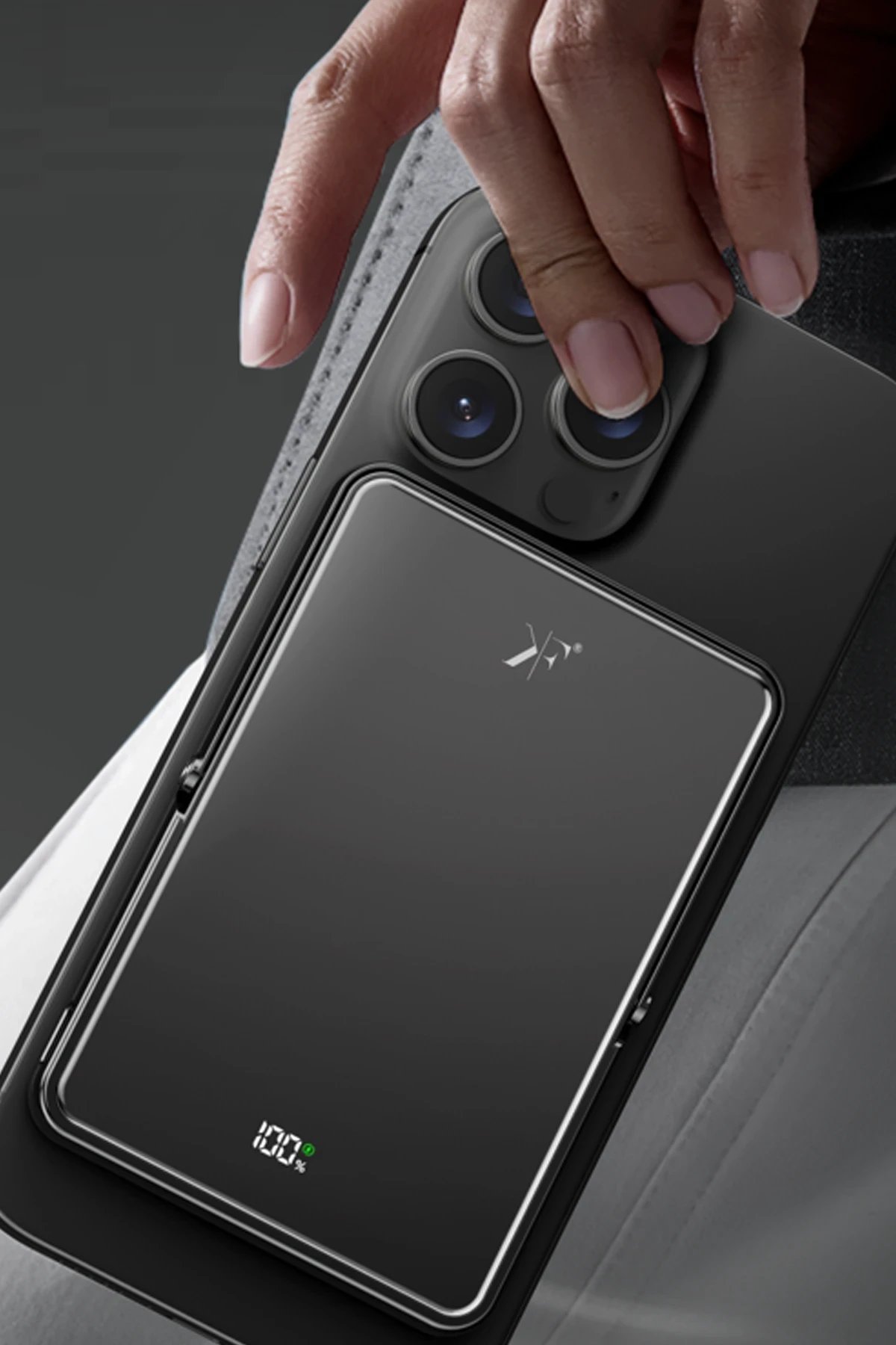 Newface PW580 5.000 mAh 20W Type-C 15W Kablosuz Şarj 3W Saat Şarj ve 5W Kulaklık Şarj Destekli PD Hızlı Şarj Magsafe Powerbank - Siyah