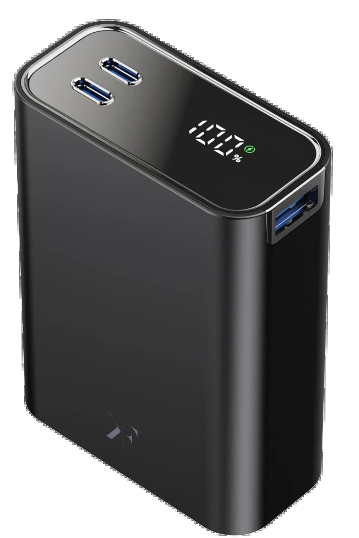 Newface PW501 20.000 mAh Dijital Göstergeli 2 Adet 45W Type-C ve 22.5W USB Çıkışlı Şarj PD Hızlı Şarj Magsafe Powerbank - Siyah