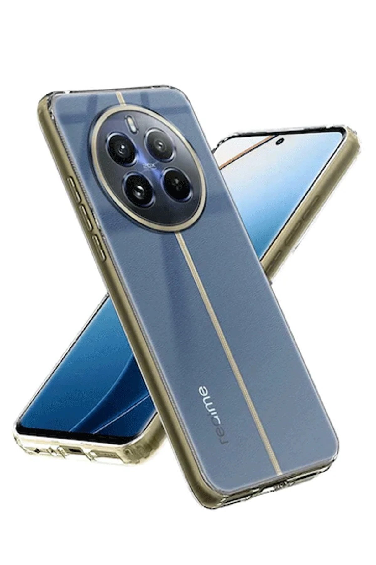 Newface Realme 12 5G Kılıf Lüx Şeffaf Silikon