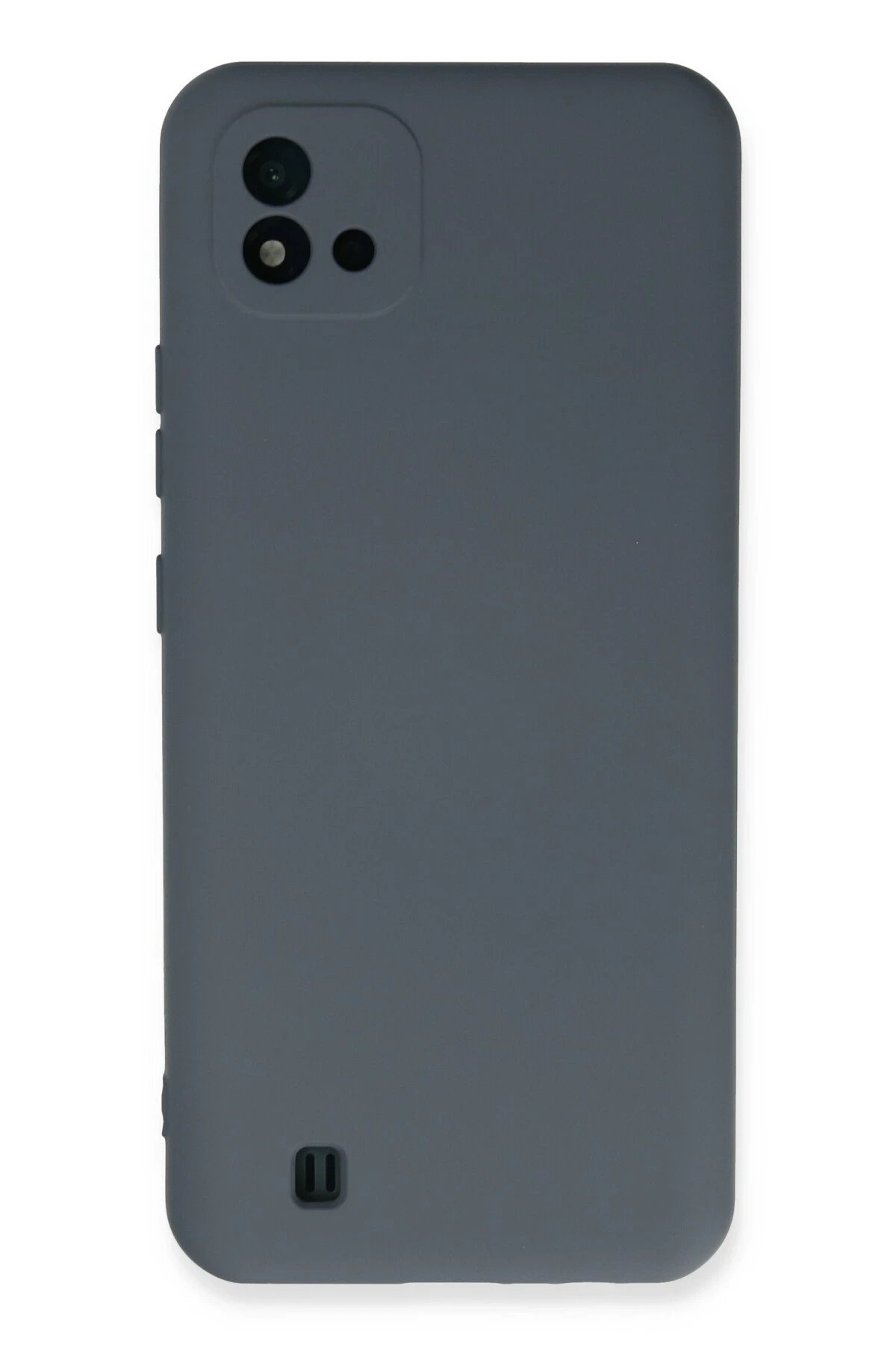 Newface Realme C11 2021 Kılıf Nano içi Kadife Silikon - Gri